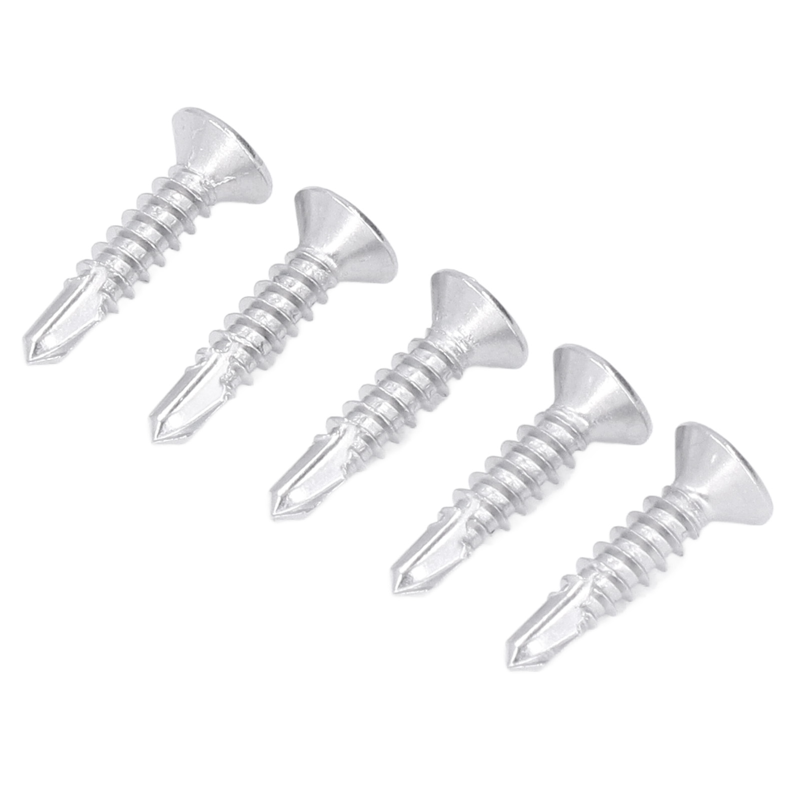 Selbstbohrende Holzschrauben 19 Mm, Senkkopf, Edelstahl 410, M4.2-18, Packung Mit 200 Stück.