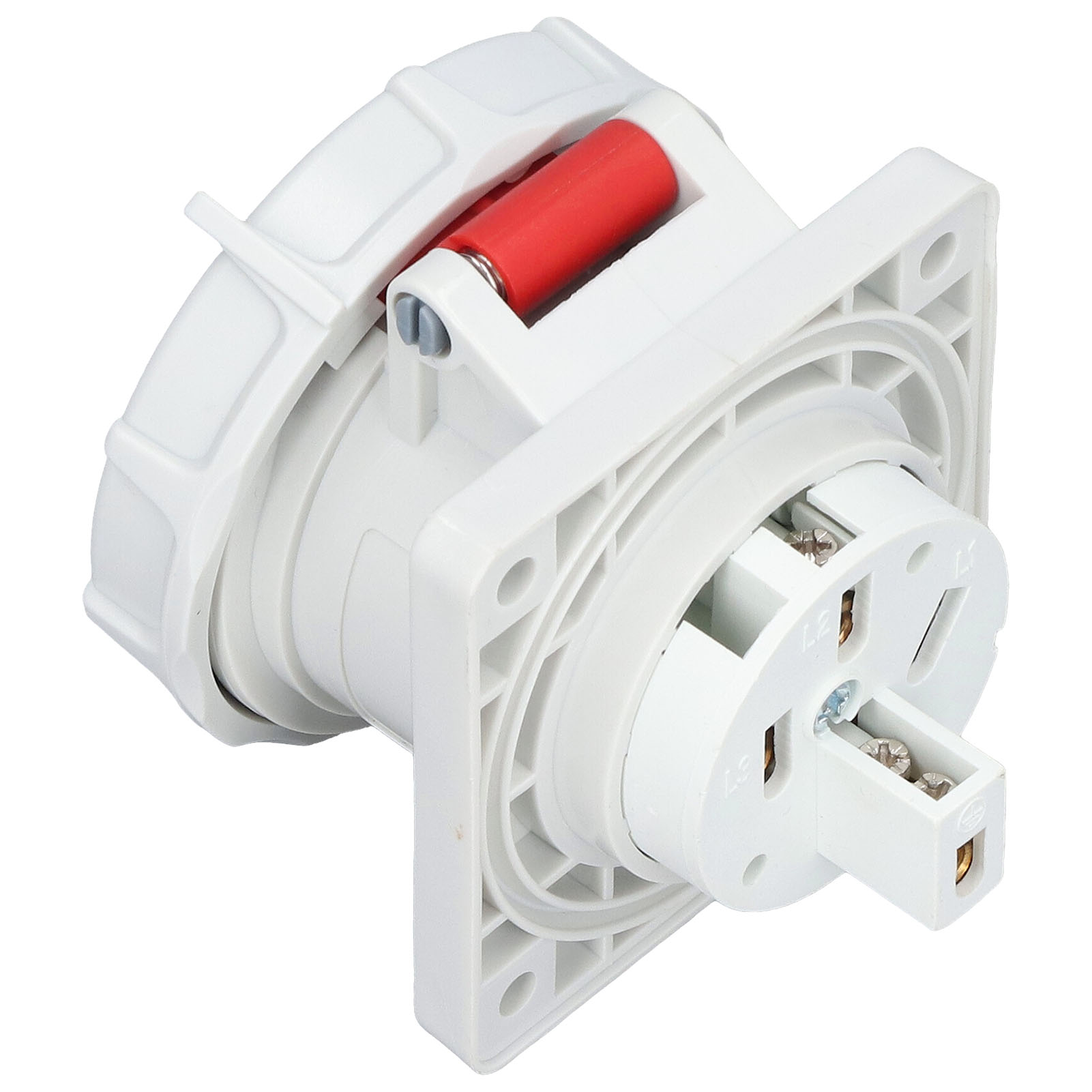 Wasserdichter, Versenkter Industrie-elektrosteckverbinder, Gerader Stecker (flugzeugtyp), 3p+e, 16 A, 380–415 V Ac, Kabelstecker