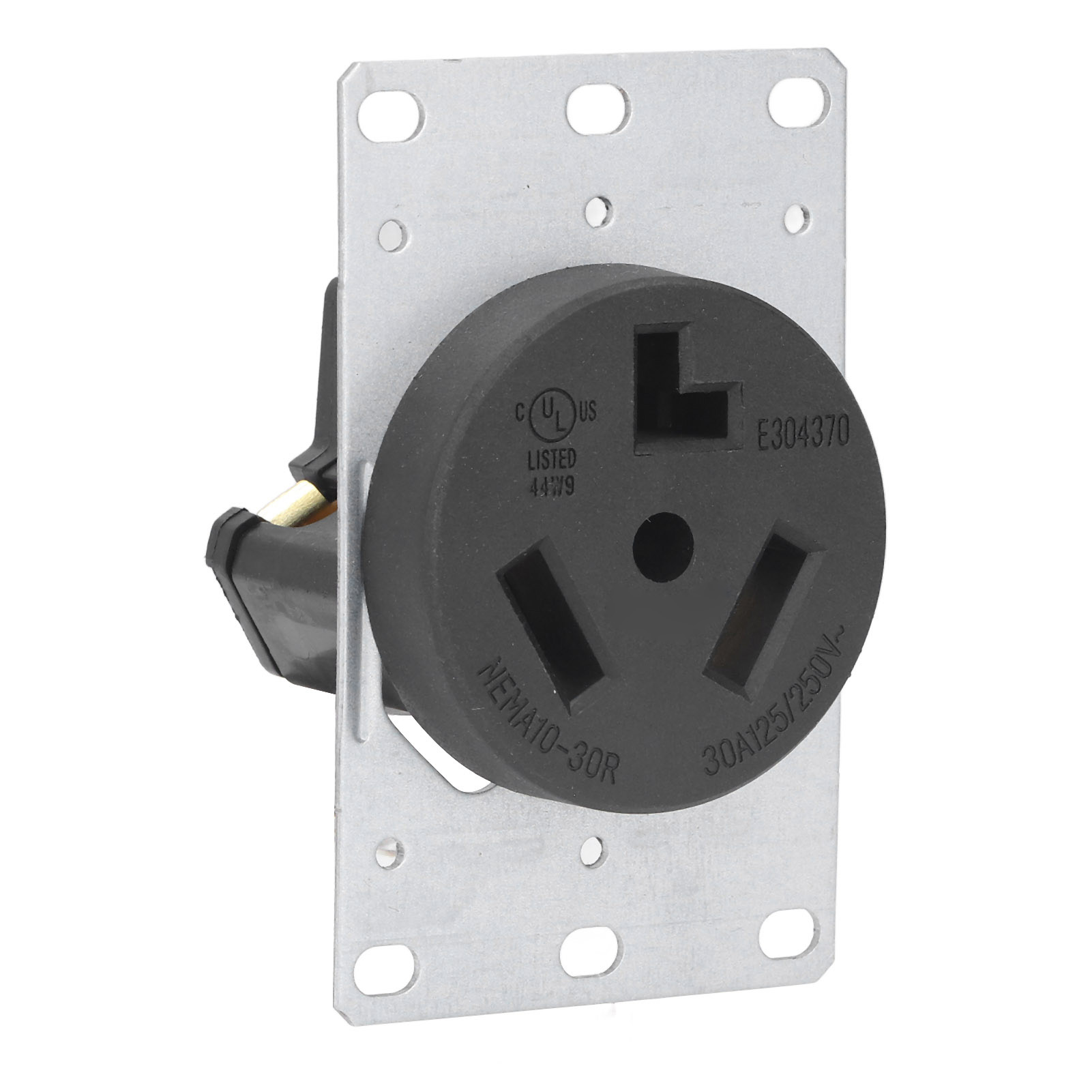 Us-standard 3-loch 30a 125v/250v Nema 10-30r Wandsteckdose, Unterputzsockel Für Den Heimgebrauch, Robuste Weibliche Steckverbinder.