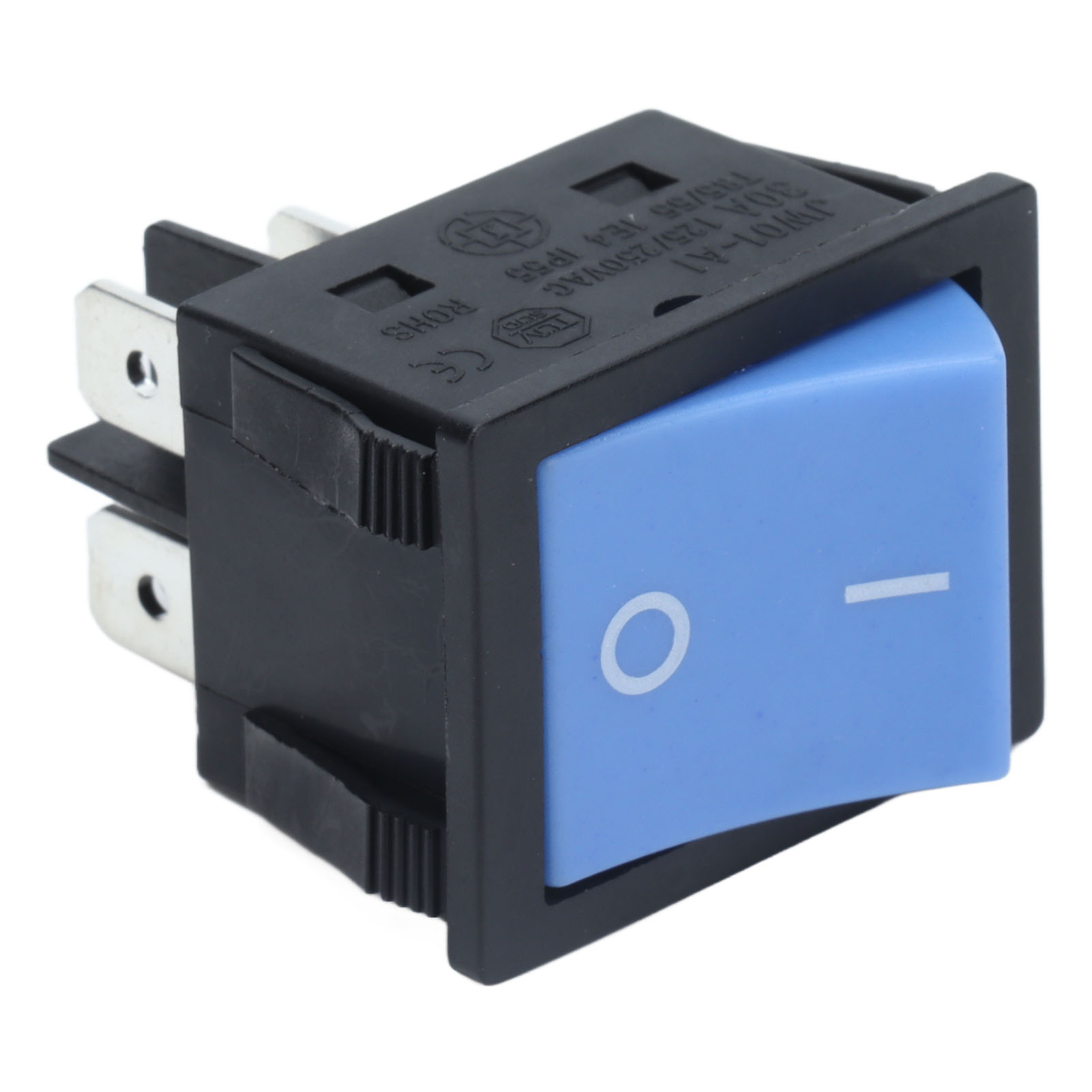 Blauer 4-poliger Abs-wippschalter, Optimale Leitfähigkeit, Erhöhte Effizienz, Mini-schalter, 125/250 V Ac