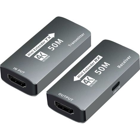 Hdmi 4k-repeater 50 Meter, Rj45-netzwerkkabelverstärker, Hochgeschwindigkeits-hdmi-sender/empfänger