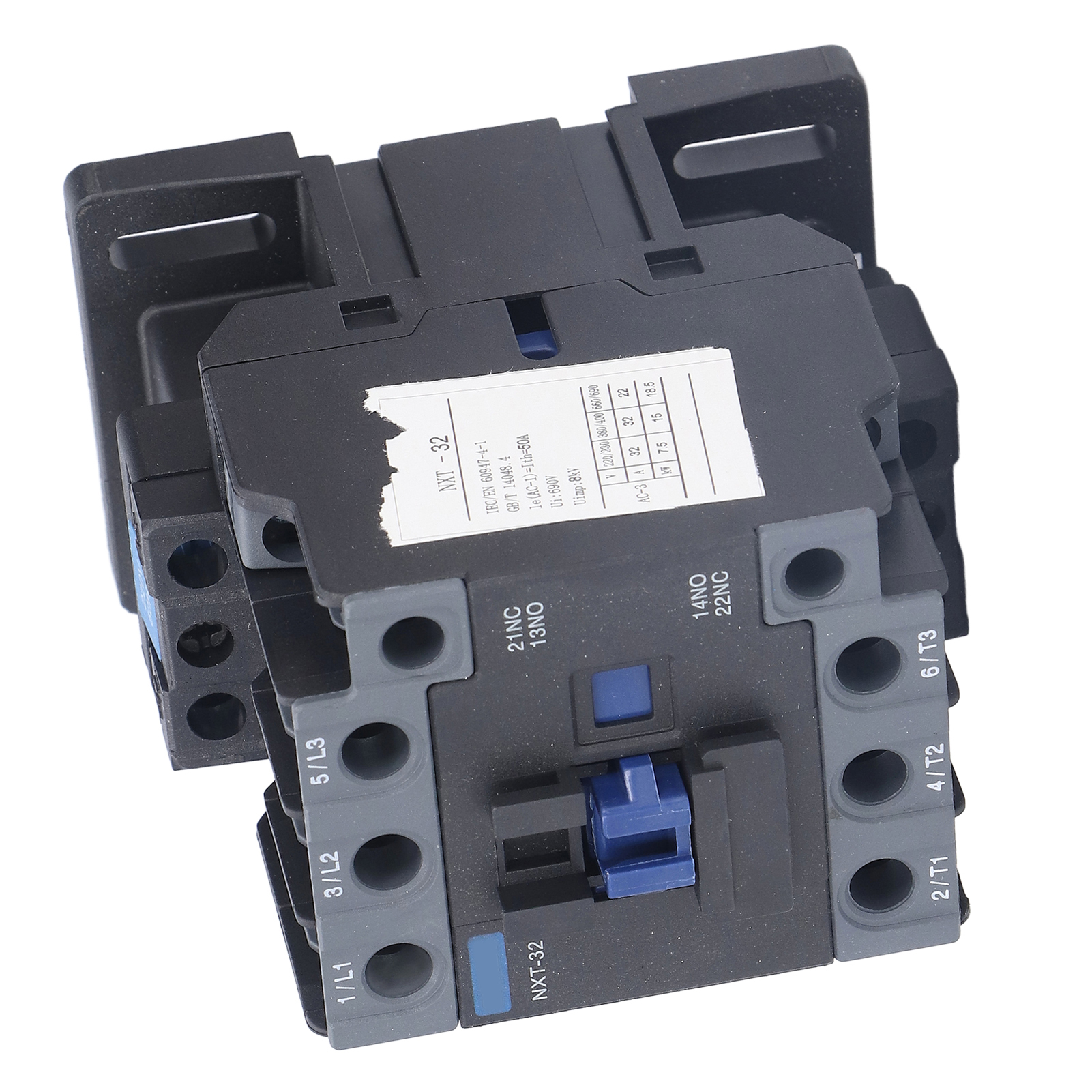 Wechselstrom-50hz-schütz Nxt-32 50a, Pa66-duroplast, Din-schiene, Automatischer Schalter, Zuverlässige Schaltfunktion.