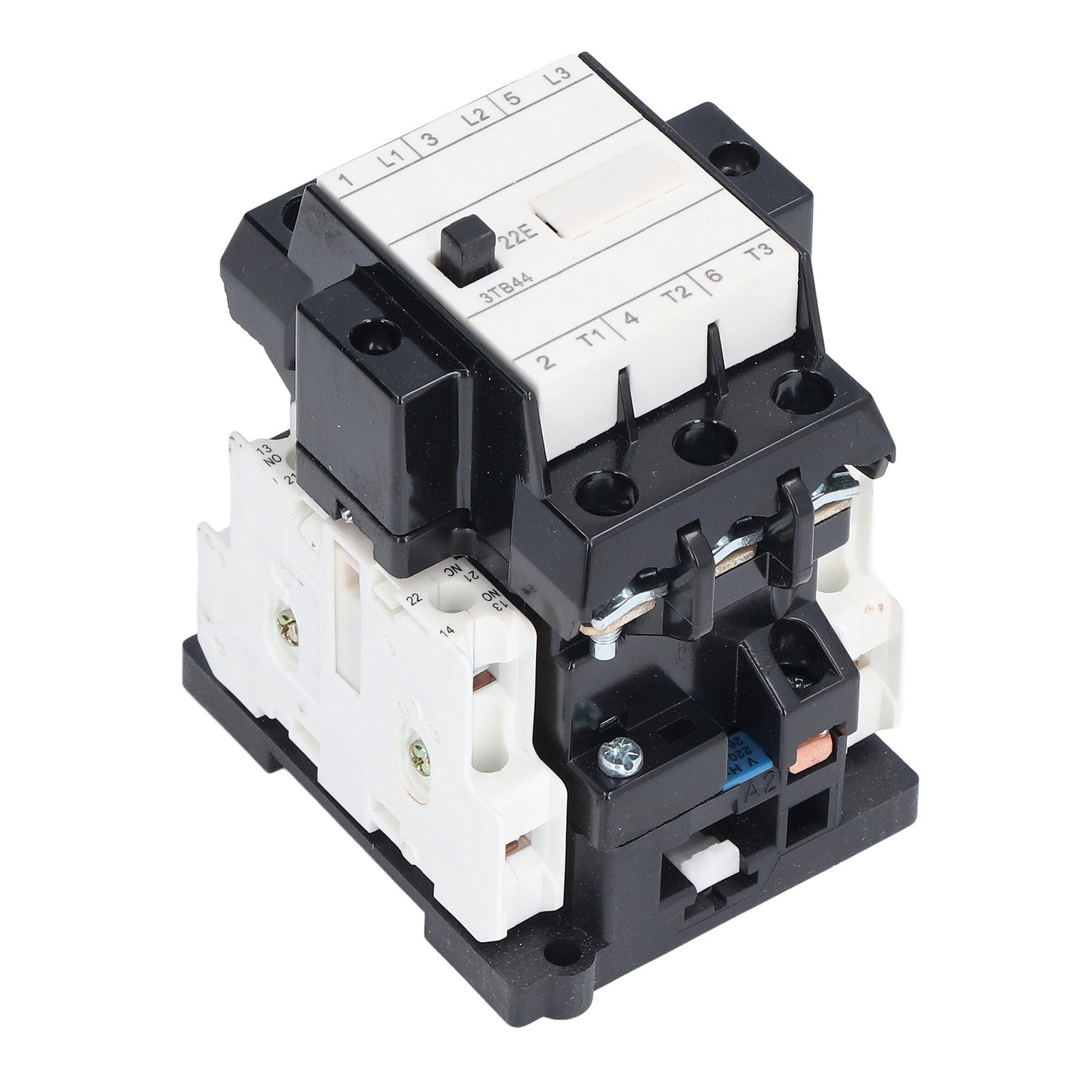 Schütz, 220 V Wechselstrom, 50/60 Hz, 32 A, 2 Schließer + 2 Öffner, Din-schiene, Pa66-duroplast, Modulare Schütze