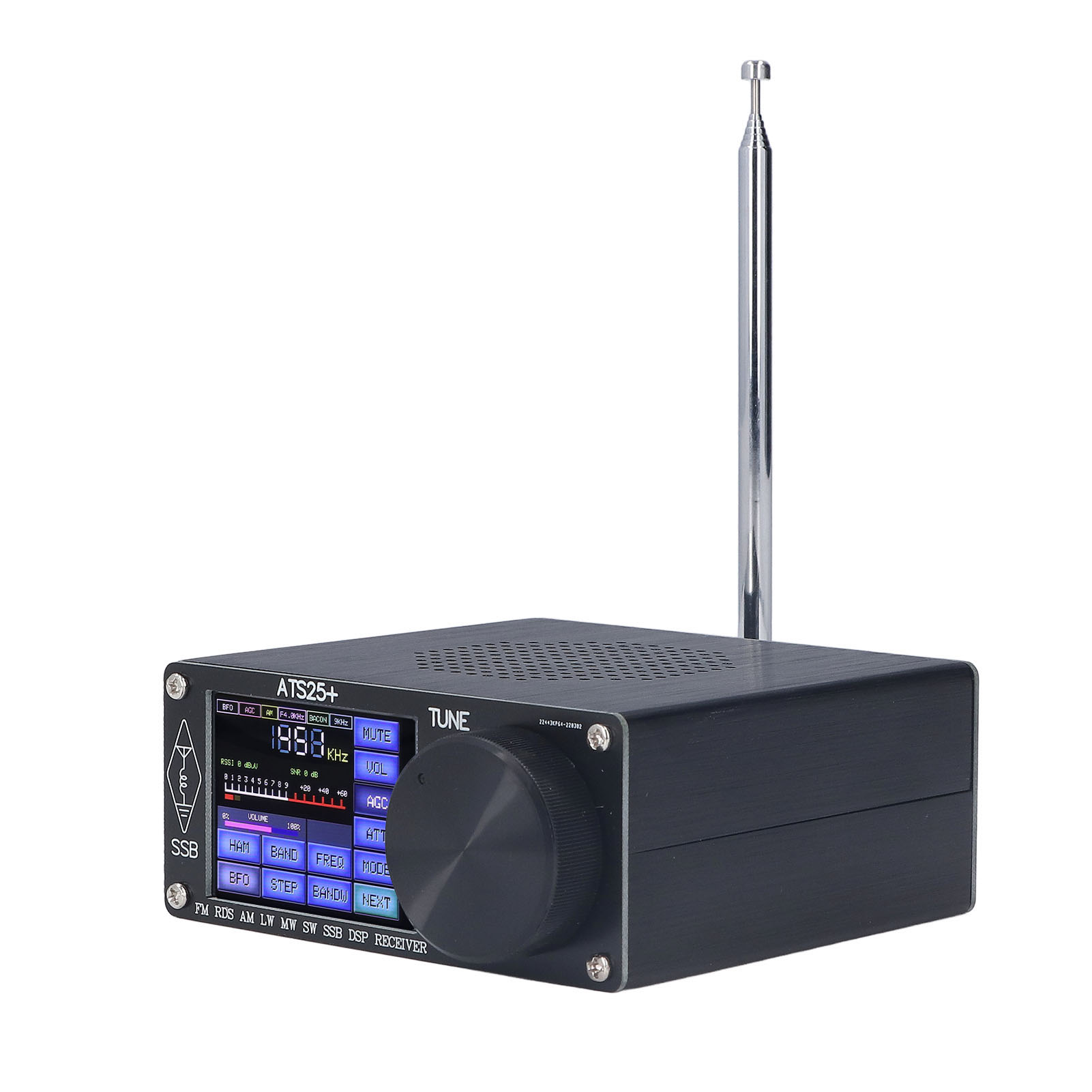 Tragbarer Allband-fm-lm-ssb-amateurfunkempfänger Mit 2,4-zoll-farb-touchscreen