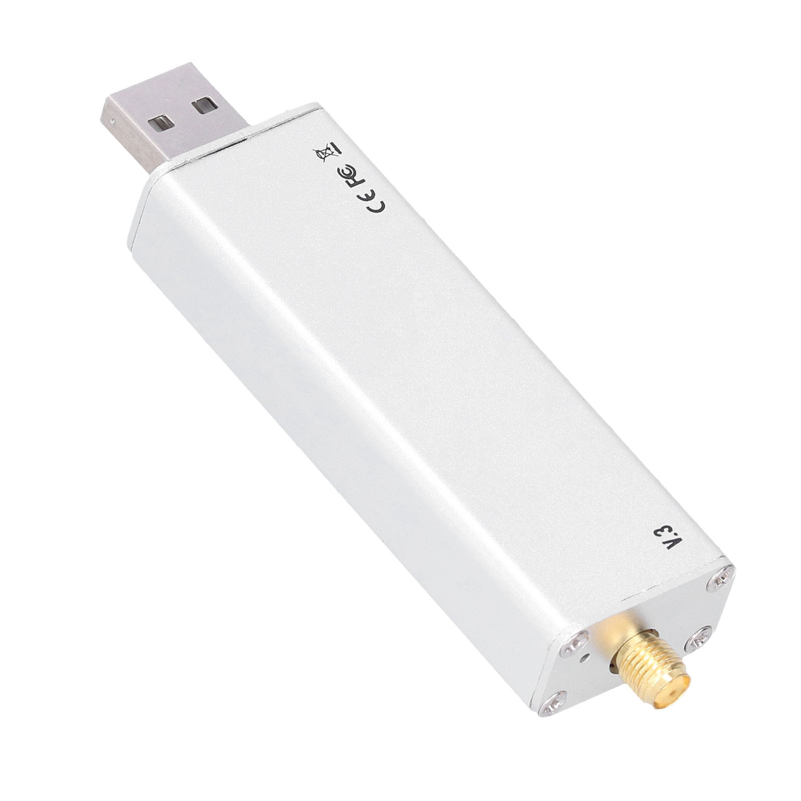 Sdr/rtlsdr-empfänger Aus Aluminiumlegierung, Breitbandtuner (0,1 Mhz Bis 1,9 Ghz) Für Ukw-radio, Gegensprechanlagen Und Funkgeräte