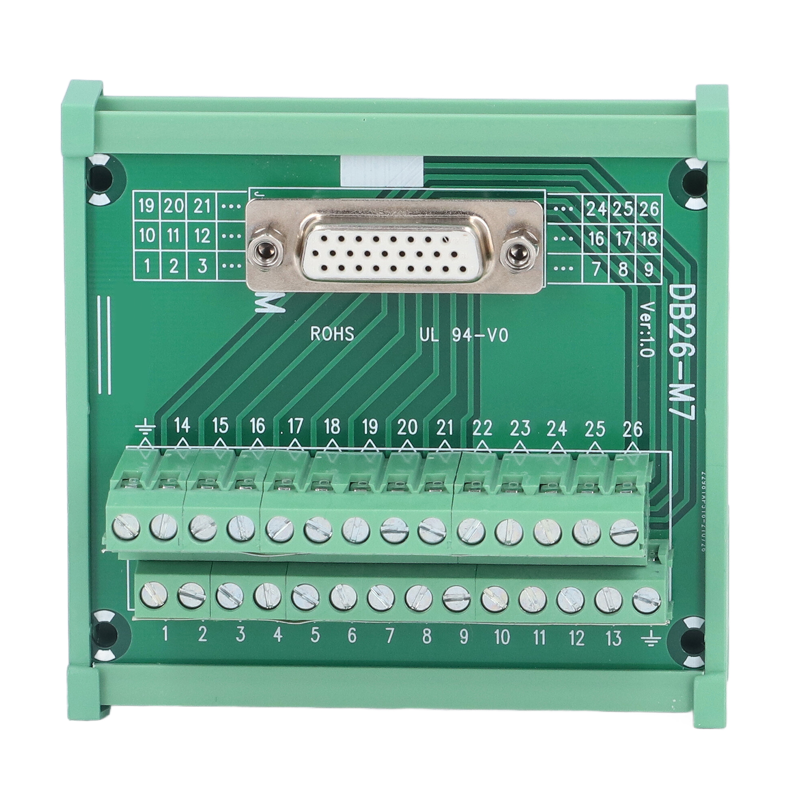 Kupferbasierte Leiterplatten-klemmenleiste, 0,8 A Pro Pin, 0,2 Nm Drehmoment, Bedruckte Etiketten, 60-v-dc-verteilermodul (buchse)