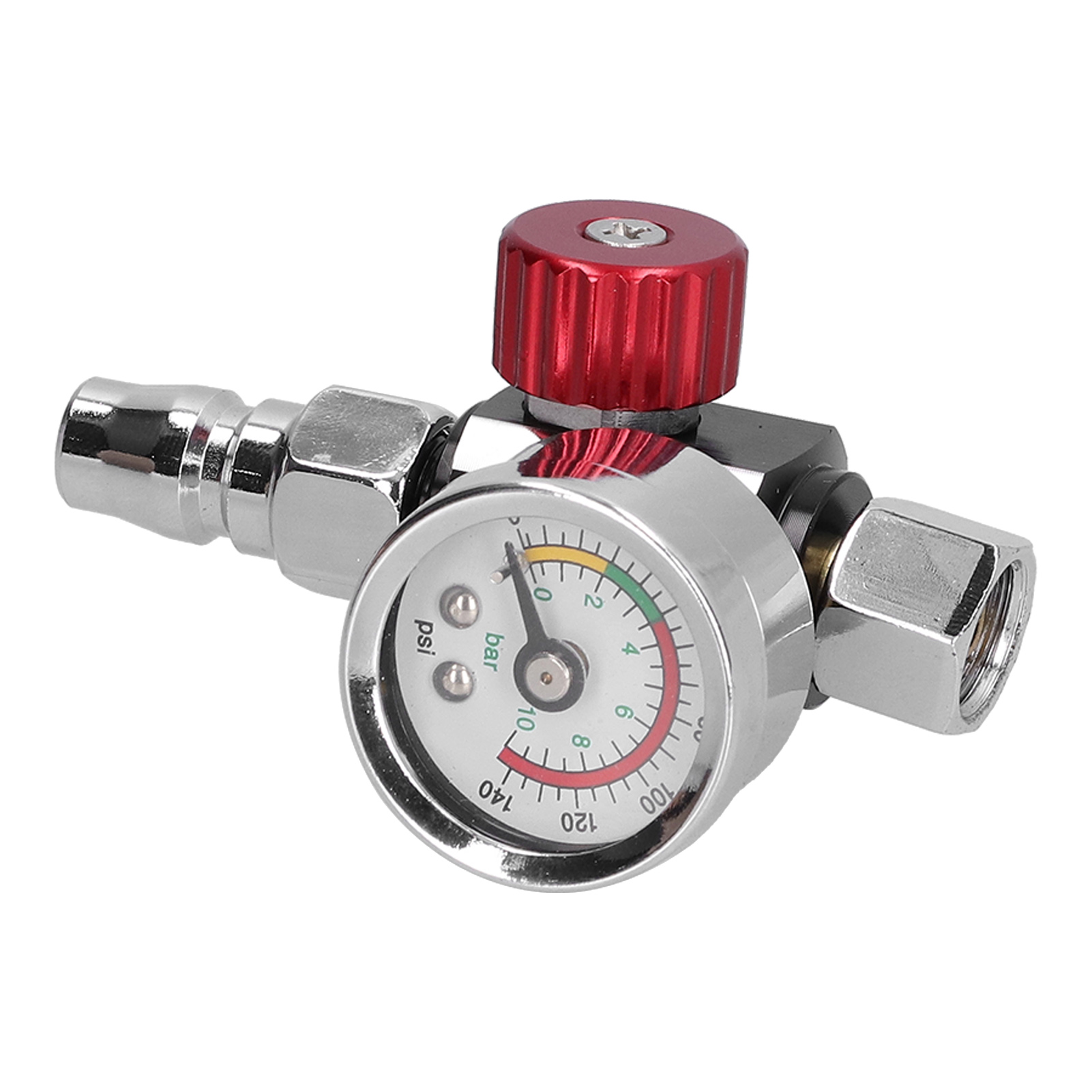 Druckluft-farbpistole Mit G1/4-druckregler, Manometer Und Präzisions-einstellventil Für Kompressor