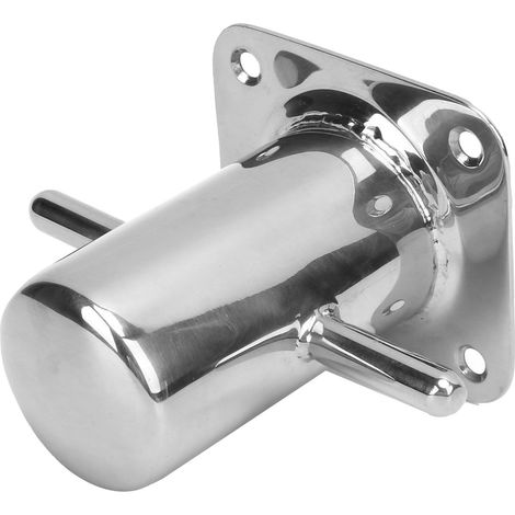 Festmacherpoller Aus Edelstahl 316, 90 Mm Durchmesser, Robust Für Kai Oder Ponton, Langlebiges Nautisches Zubehör.