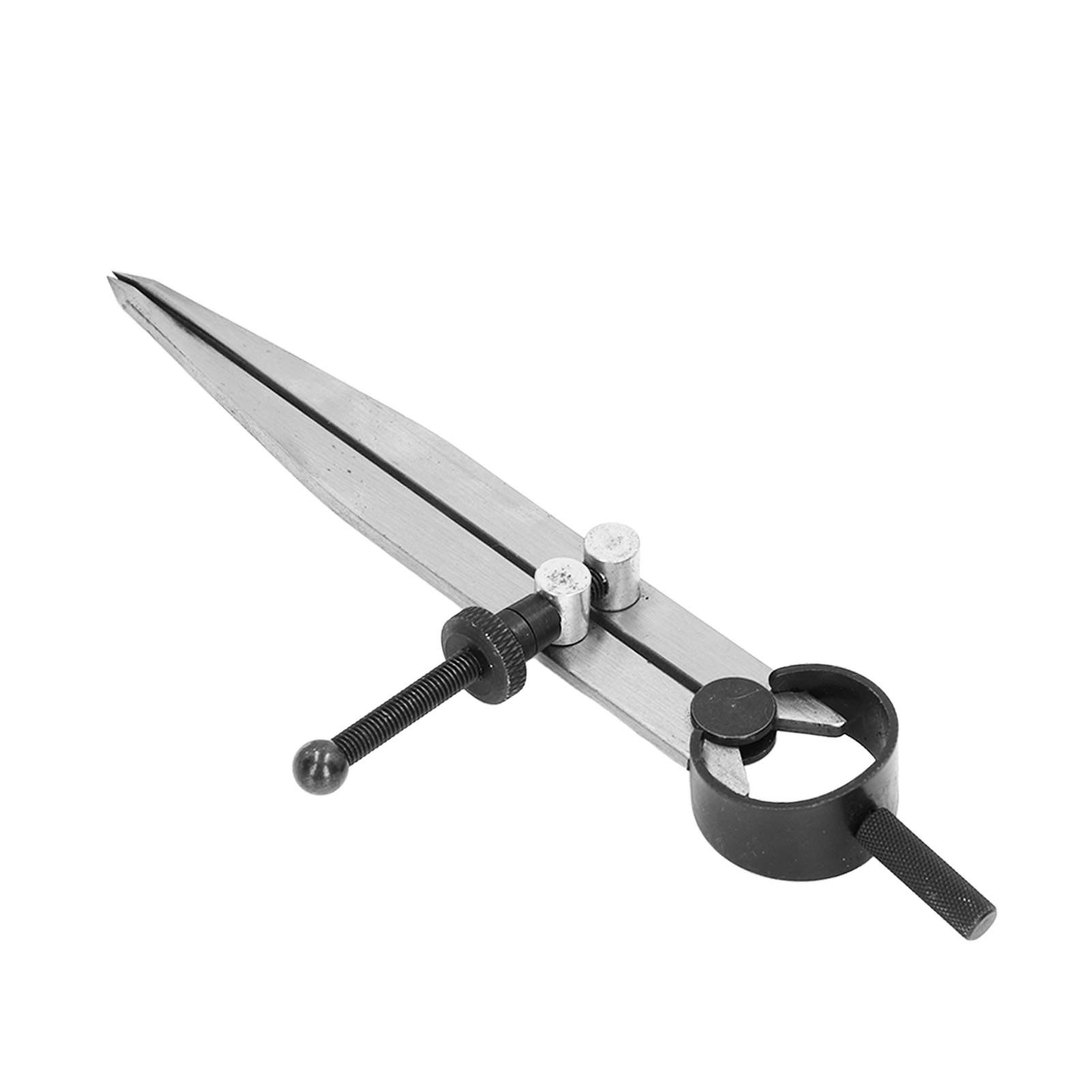 Verstellbarer Zirkel Mit Feder Und Rändelrad Zum Markieren Und Abpausen Auf Leder, Präzises Messwerkzeug, 125 Mm, Professioneller Dickenteiler.