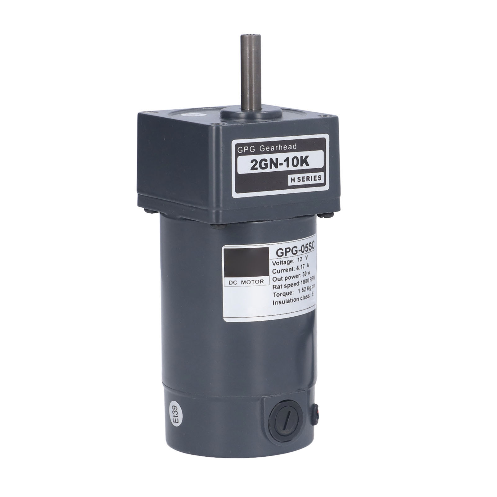 30w 12v 1800rpm 4.17a Gleichstrom-getriebemotor, Drehzahlvariables Mikro-aluminiumgetriebe Für Kleine Spielzeuge, Robuste Welle, Diy-einsatz.
