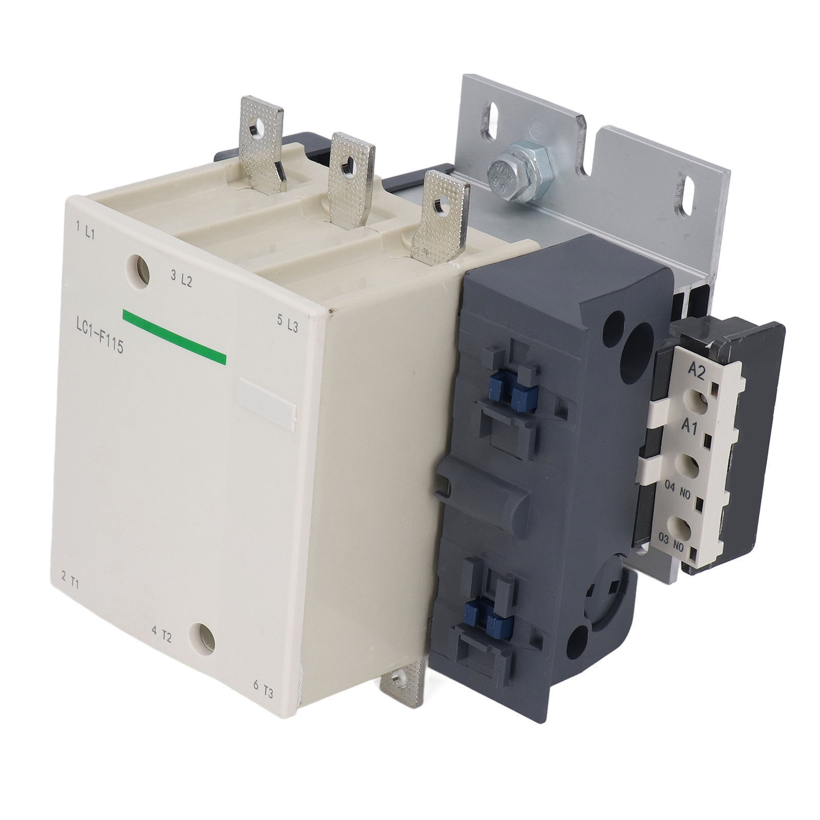 Dreipoliger Wechselstromschütz 115a Lc1 F115, 380v Spule, 8kv Spannungsfestigkeit, Silberkontakte, Kupfer, Flammhemmend, Industrielle Anwendung, Ce-norm.