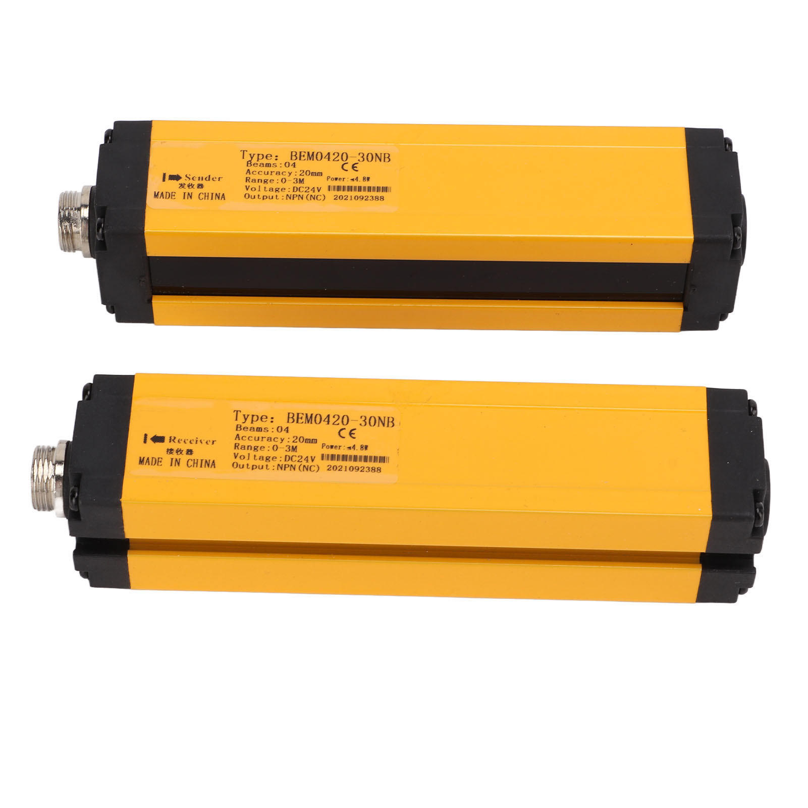 Bem0420-30nb 20-mm-sicherheitslichtvorhang, Optisches Gitter, Infrarotsensor, Schutzlichtvorhang Für Industriemaschinen