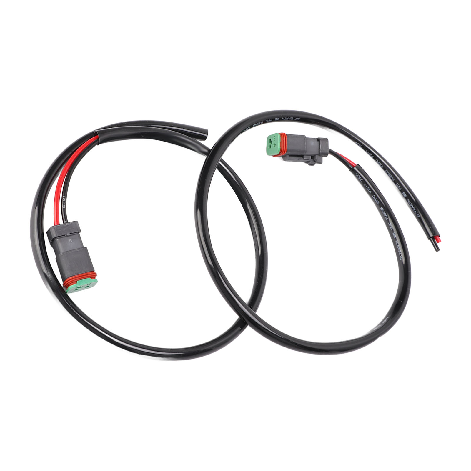2x Kabelbaum Für 50 Cm/19,7 Zoll Led-lichtleiste, Zuverlässiger, Langlebiger, Kompakter, Tragbarer Ersatz-lichtanschluss Für Boote, 750 V