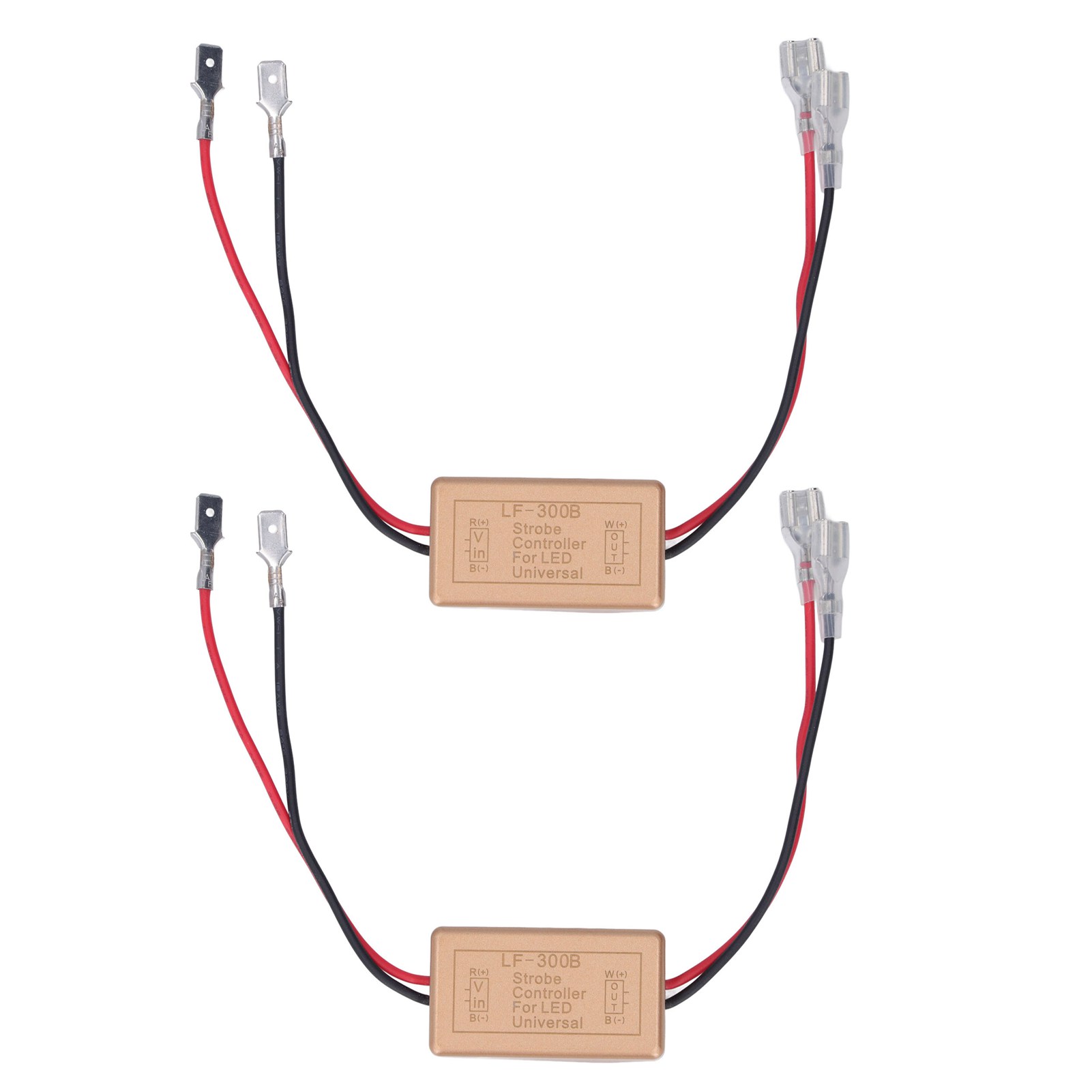 Lf-300b Led-blinkermodul Für Autolichter, 2-teiliger Stroboskop-controller, H1-lichtsignal, Schnelles Blinken Für Scheinwerfer.
