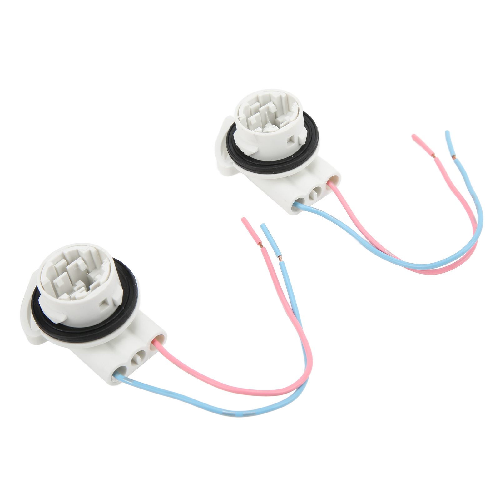 2 Weibliche 3156b Led-adapterlampenfassungen, Vorverdrahteter Kabelbaumstecker, Für Automobil-, Schiffs- Und Industrieanwendungen