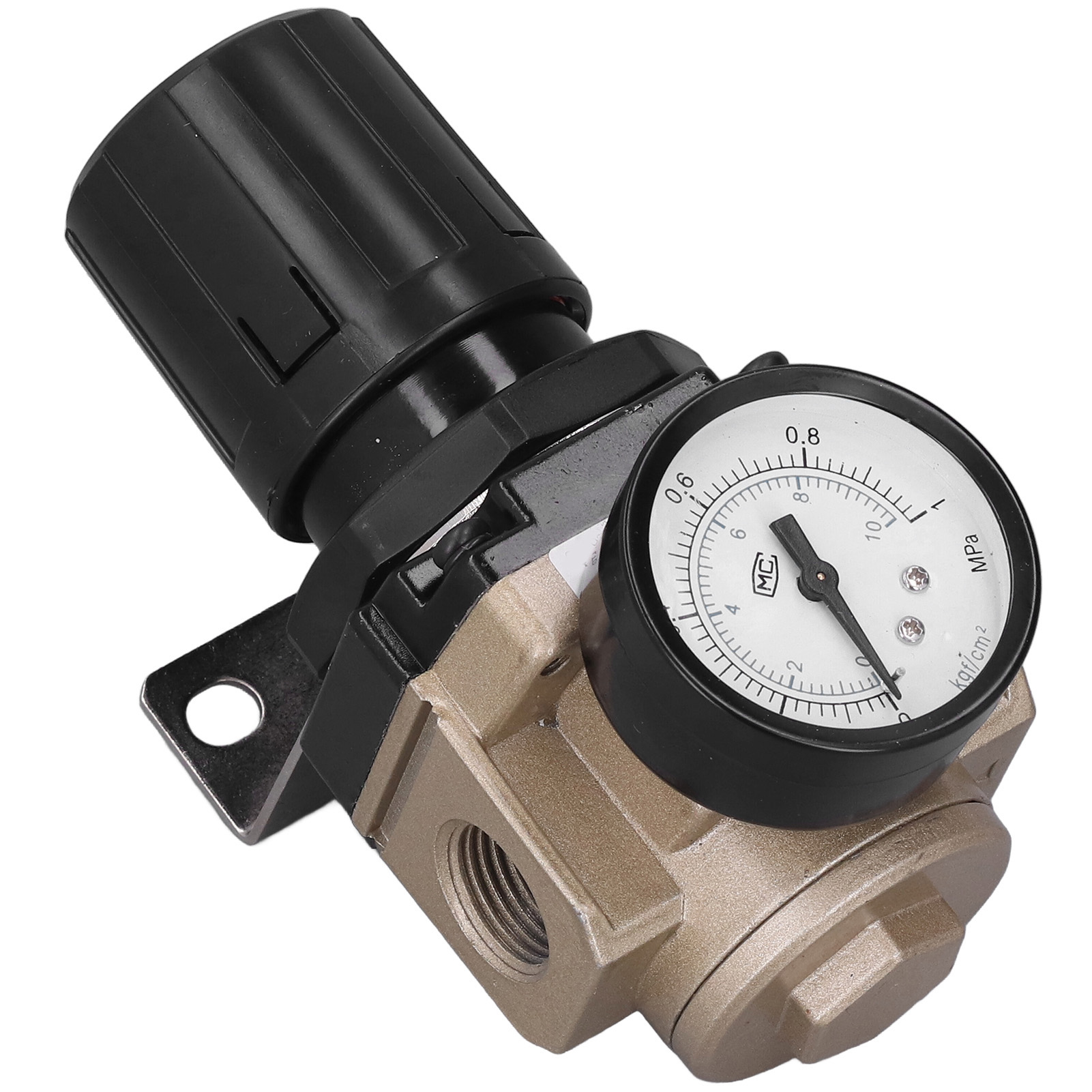 G1/2 Luftdruckregler Mit Manometer, Pneumatisches Ventil 0,05-0,85 Mpa, Modell Ar4000-04, Für Pneumatische Systeme.