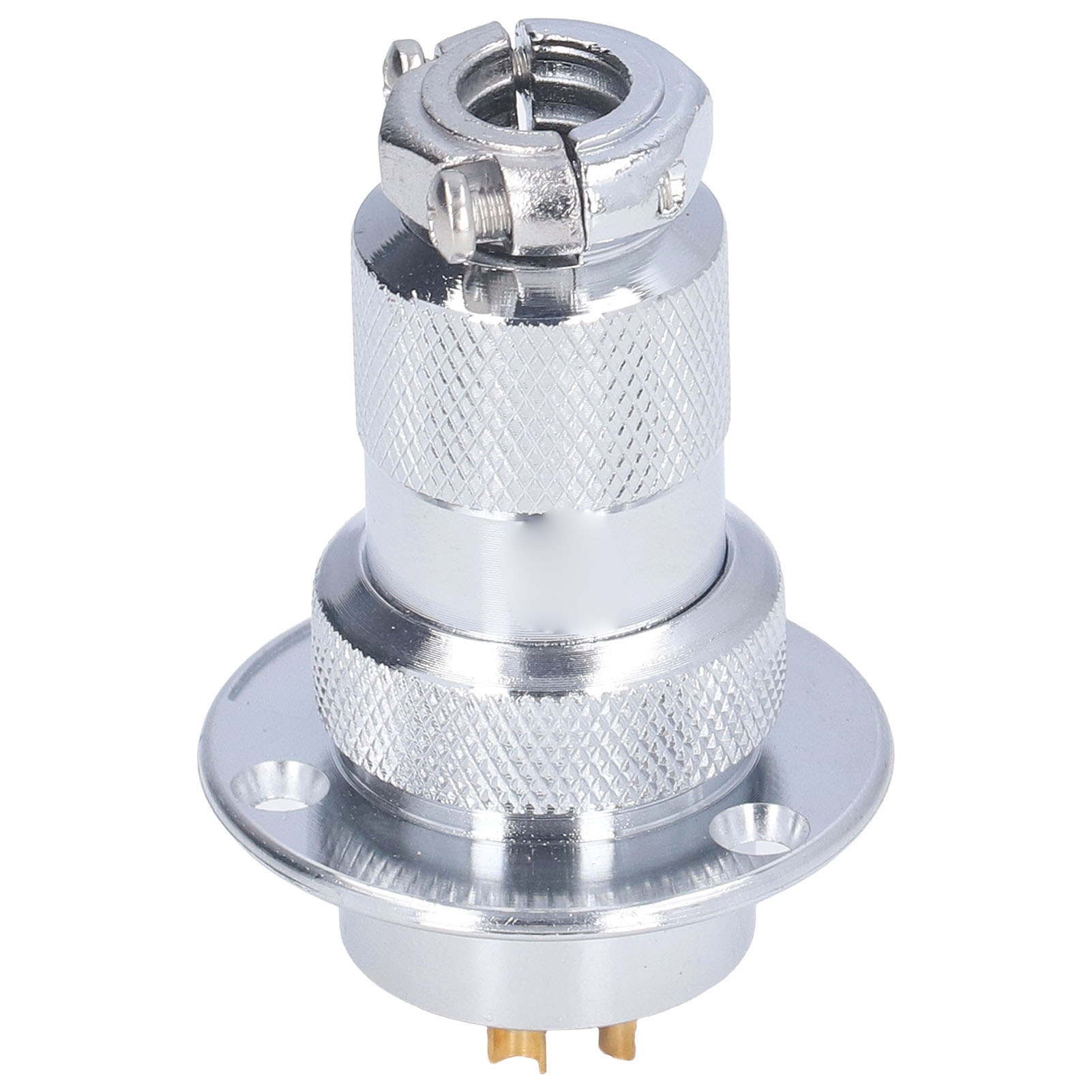 Elektrischer Flugzeugstecker, 15 Stück, Runder Metallflanschstecker, Drahtadapter, 15a 250v 25mm Bem25-4y (4 Pins)
