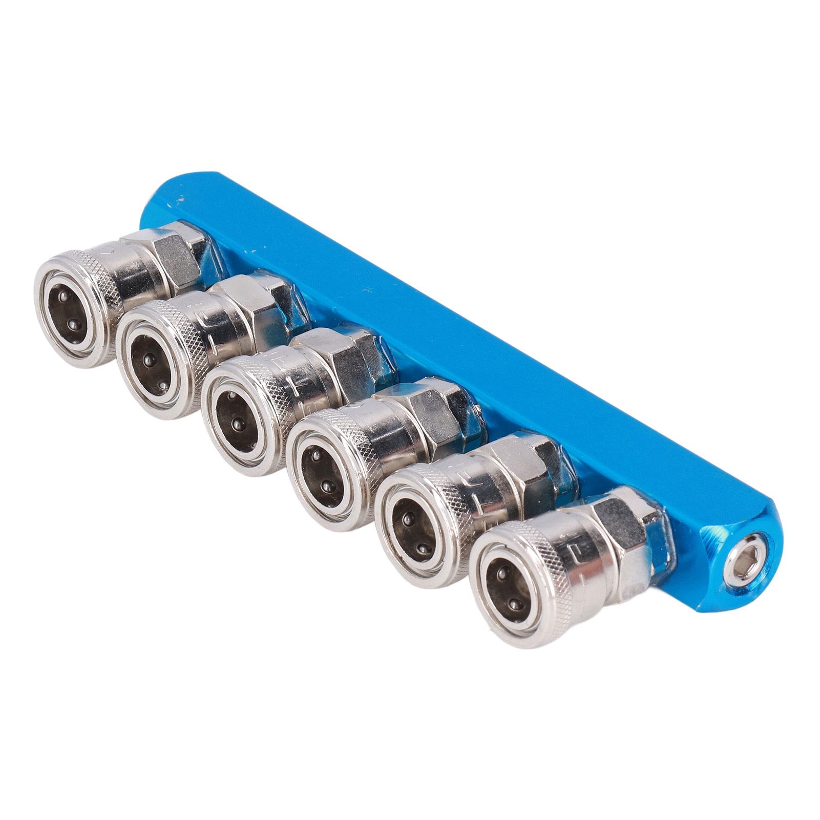 G1/4 Luftverteiler, Gerader Pneumatischer Verteilerblock Mit Sml-6 Anschluss, 3-wege-verteiler Für Druckluftschlauch.