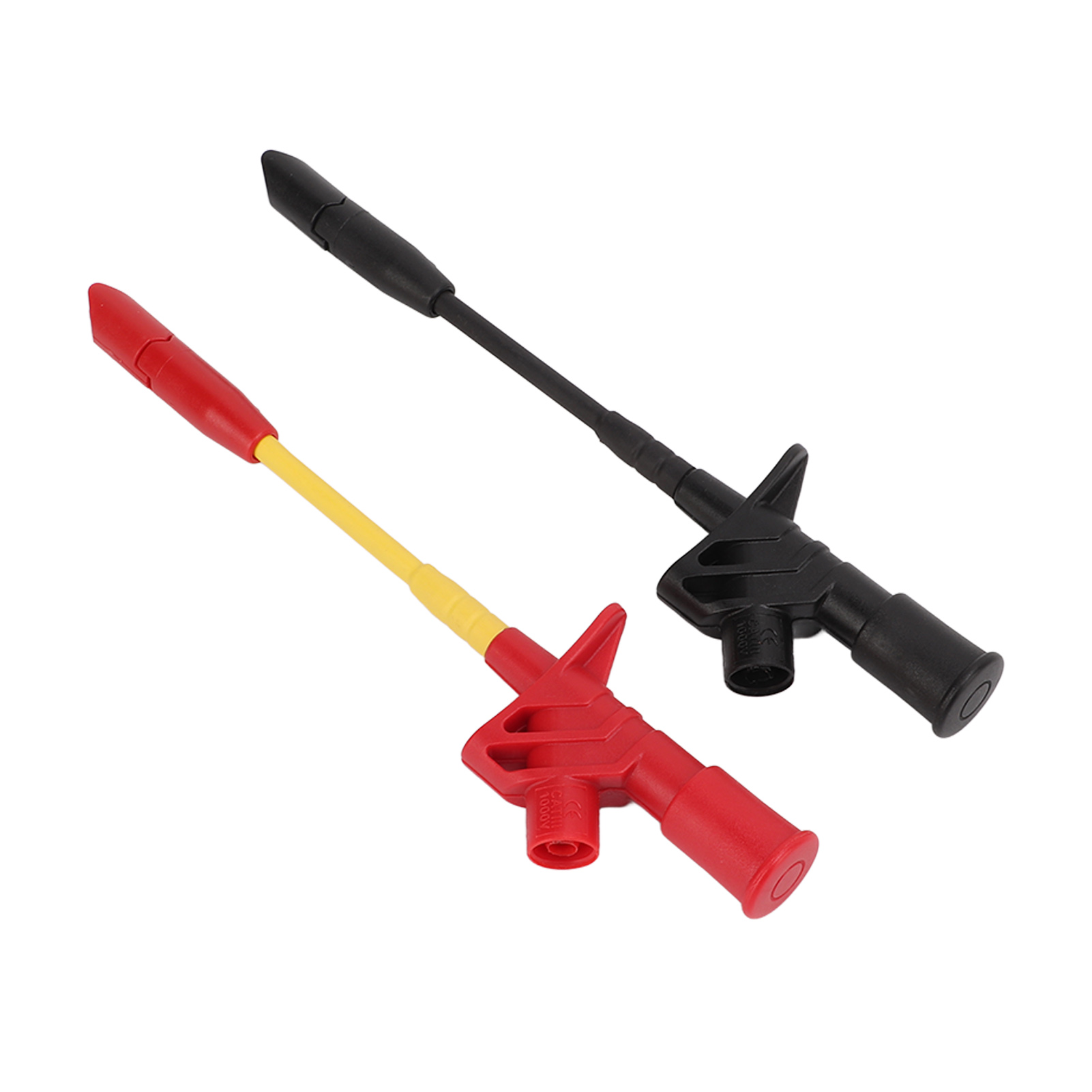 Set Mit 2 Krokodilklemmen J.30019 Für Multimeter, Prüfhaken Mit 4-mm-bananenstecker, Kfz-reparaturwerkzeug, Schaltungsprüfgerät