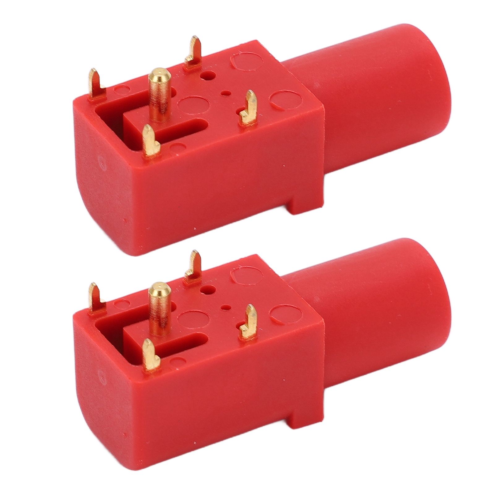 Packung Mit 2 Pcb 4mm Bananensteckern Zum Löten, Ausgezeichnete Elektrische Leitfähigkeit, Erhöhte Sicherheit, Ideal Für Multimeter Und Spannungsprüfung, Rot.