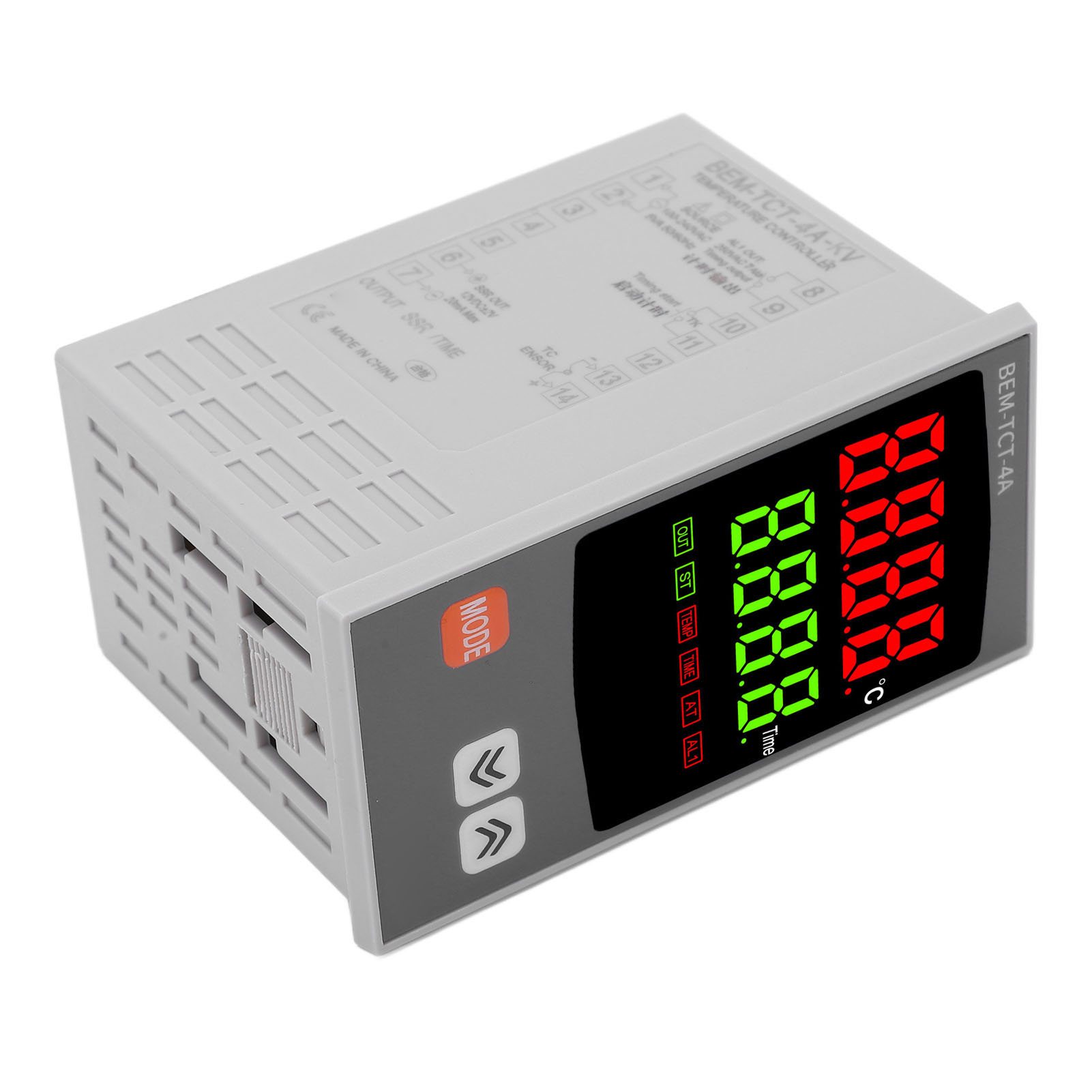 Pid-regler Mit 7-segment-led-anzeige, Industriethermostat Ac 100-240v, Temperaturregler Für Geräte, Standardgehäuse.