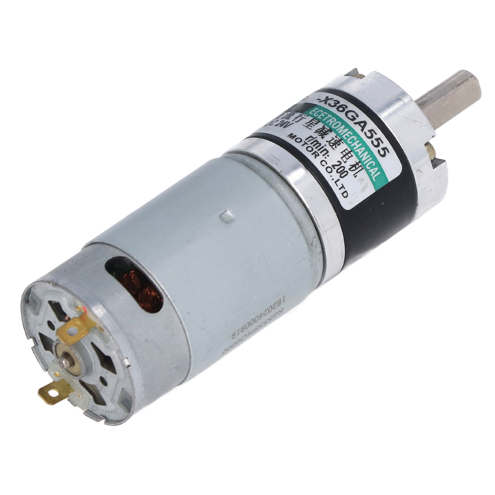 24v Dc 15w 200rpm Planetengetriebemotor, Maximales Drehmoment 34kg.cm, Bidirektionales Mikro-untersetzungsgetriebe, Cw/ccw-achse, Kompakt Für Die Automatisierung.