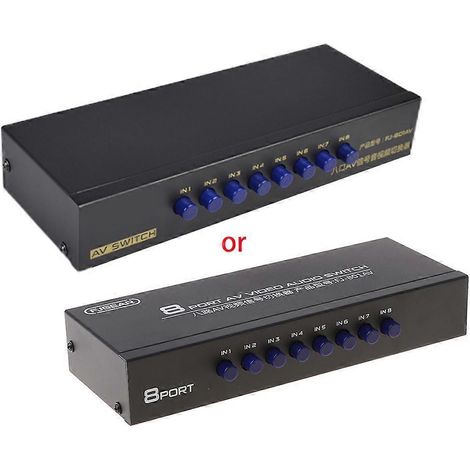 8-fach Rca-av-umschalter Mit 1 Ausgang Für Spielekonsolen Und Dvd-player