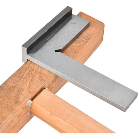 Präzisionswinkel Aus Edelstahl (90°), 200 X 130 Mm Grundfläche Für Genaue Messungen