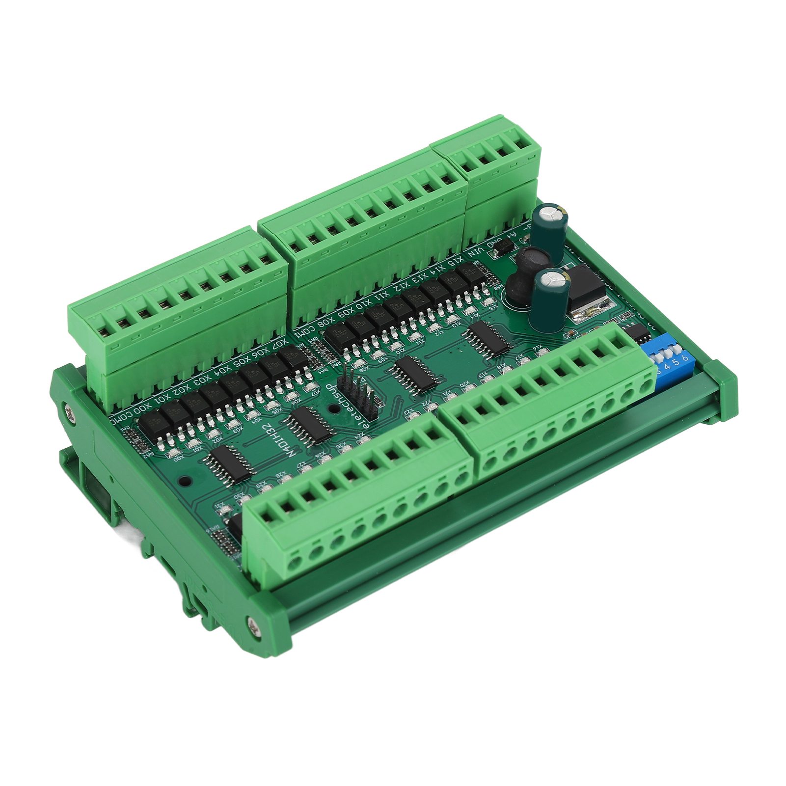 32-kanal-din-schienen-controller Mit Isoliertem Rs485-eingang, Pnp-sps-datenerfassungskarte Mit Gehäuse, High-pegel- Und Mengenschalter