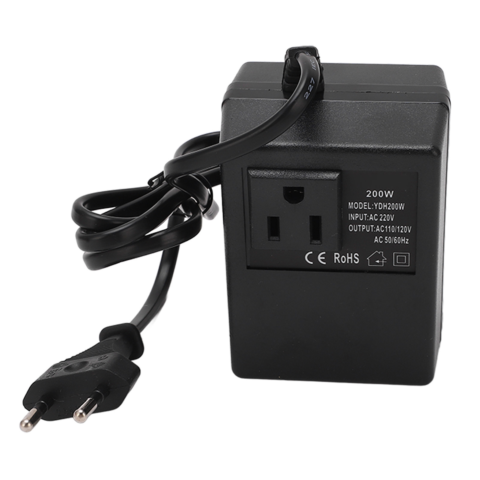 Universeller Reiseadapter Mit 200-w-spannungswandler, 220-v-eu-stecker, Mehrfachsteckdosenladegerät Für Steckdosen Weltweit