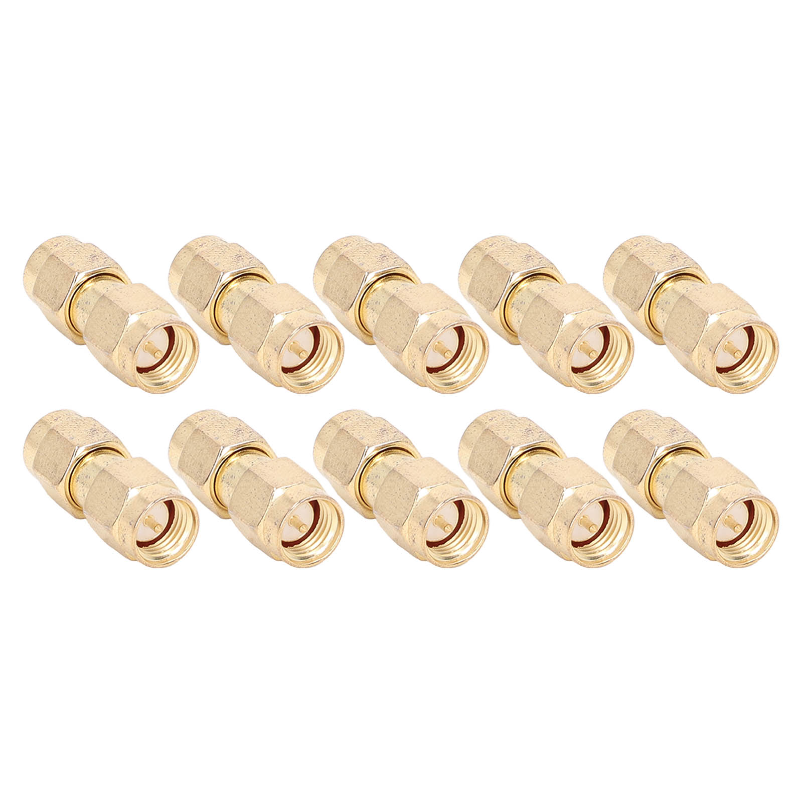 Packung Mit 10 Rf Sma Stecker-zu-stecker Koaxialadaptern, Koaxialleitungsverbinder, Zubehörset.