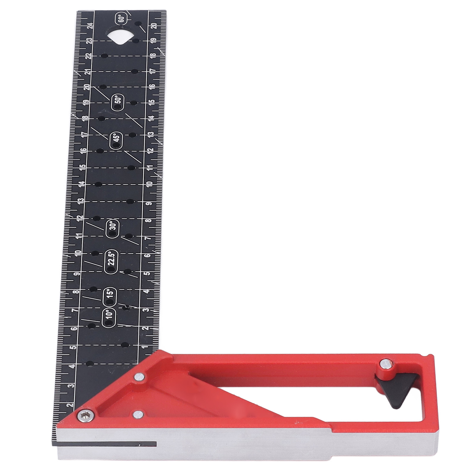 Professioneller Mehrwinkel-holzwinkel, L-förmiges Lineal Aus Aluminiumlegierung, Zimmermanns-markierlehre, 25 Cm / 9,8 Zoll