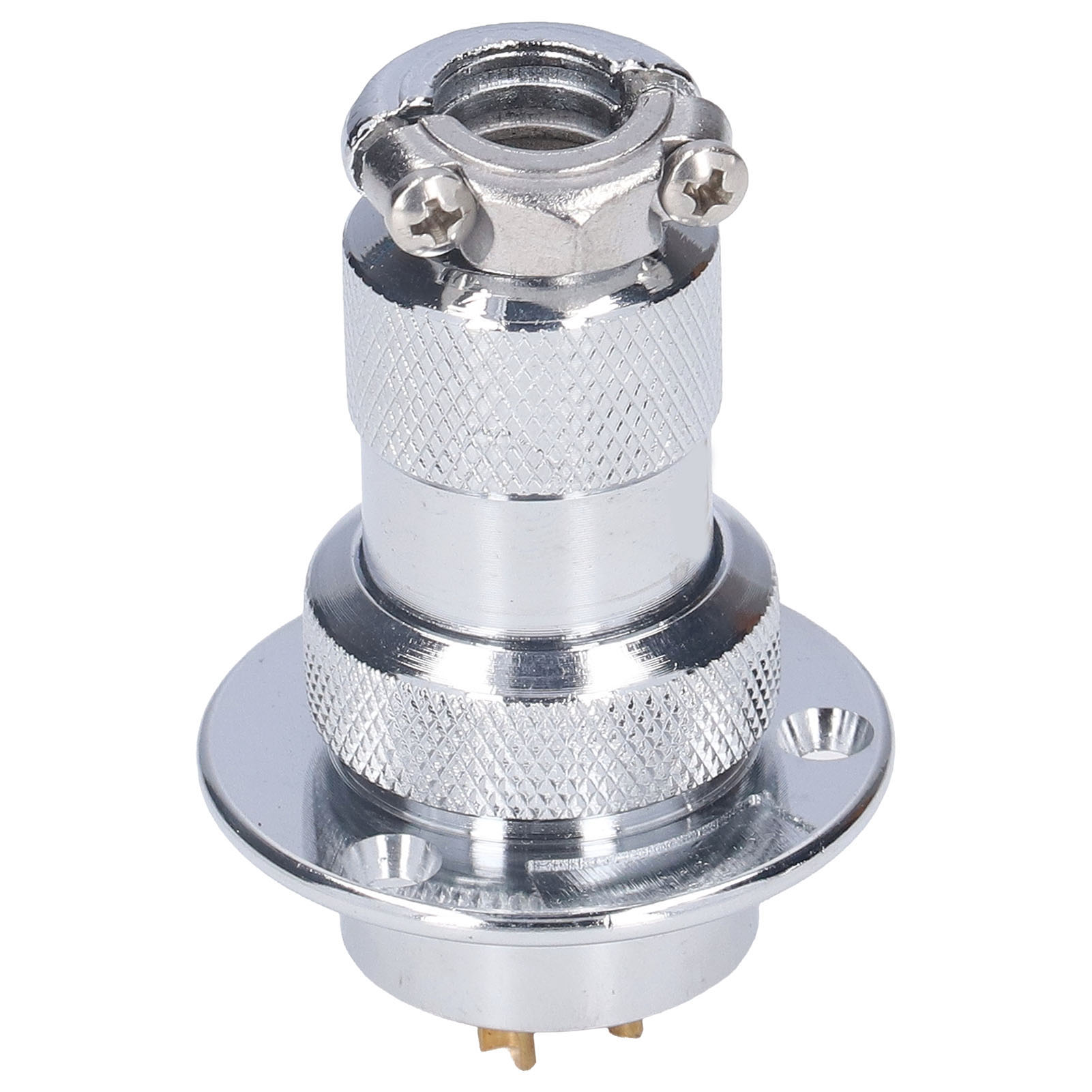 15-teiliger Elektrischer Luftfahrtstecker, Runder Metallflanschstecker, 15a 250v 25mm Drahtadapter Bem25-3y (3 Pins)