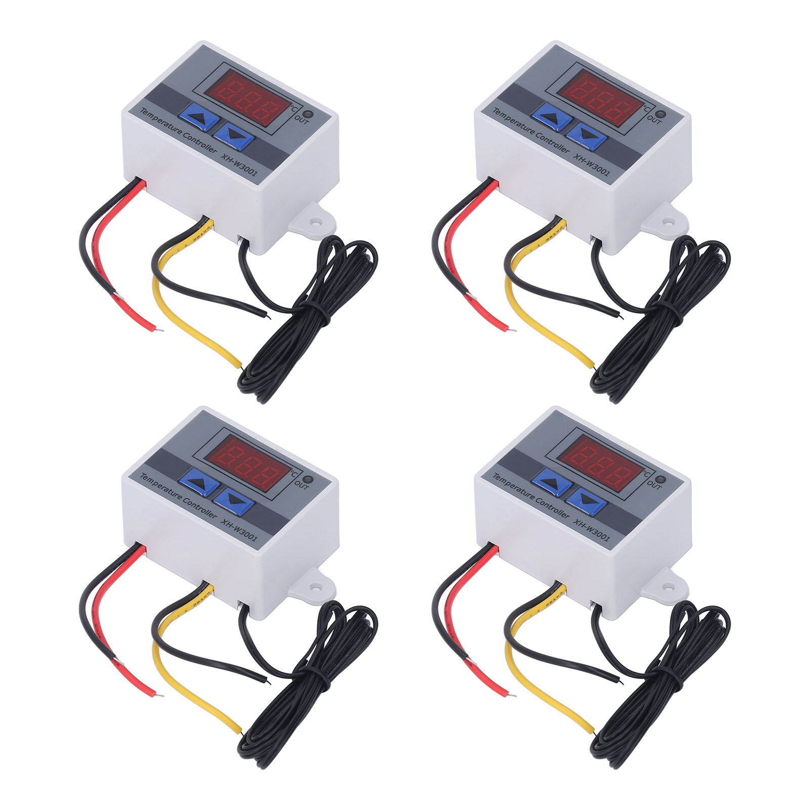 4-teiliger Digitaler Thermostat, Temperaturregler Mit Digitalanzeige -50 °c Bis 110 °c, 110–220 V, 1500 W, Heizungsregler