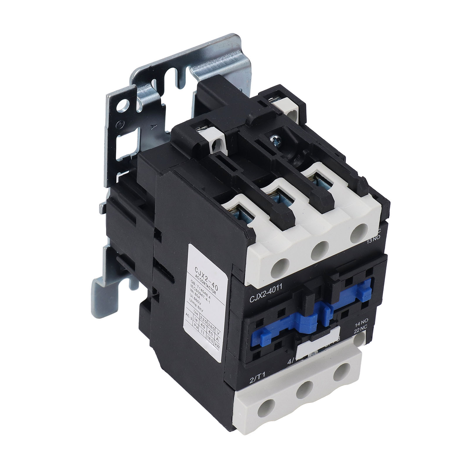 Modulares Schütz 220 V 40 A Cjx2-4011, Hochempfindliche Wechselstromspule, Zuverlässige Stromversorgung, Kontakte Aus Silberlegierung, Elektrische Schaltung