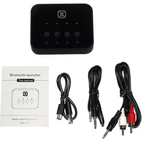 Bluetooth 5.0 Audioadapter Für 3 Personen – 3,5-mm-aux-sender/empfänger Kompatibel