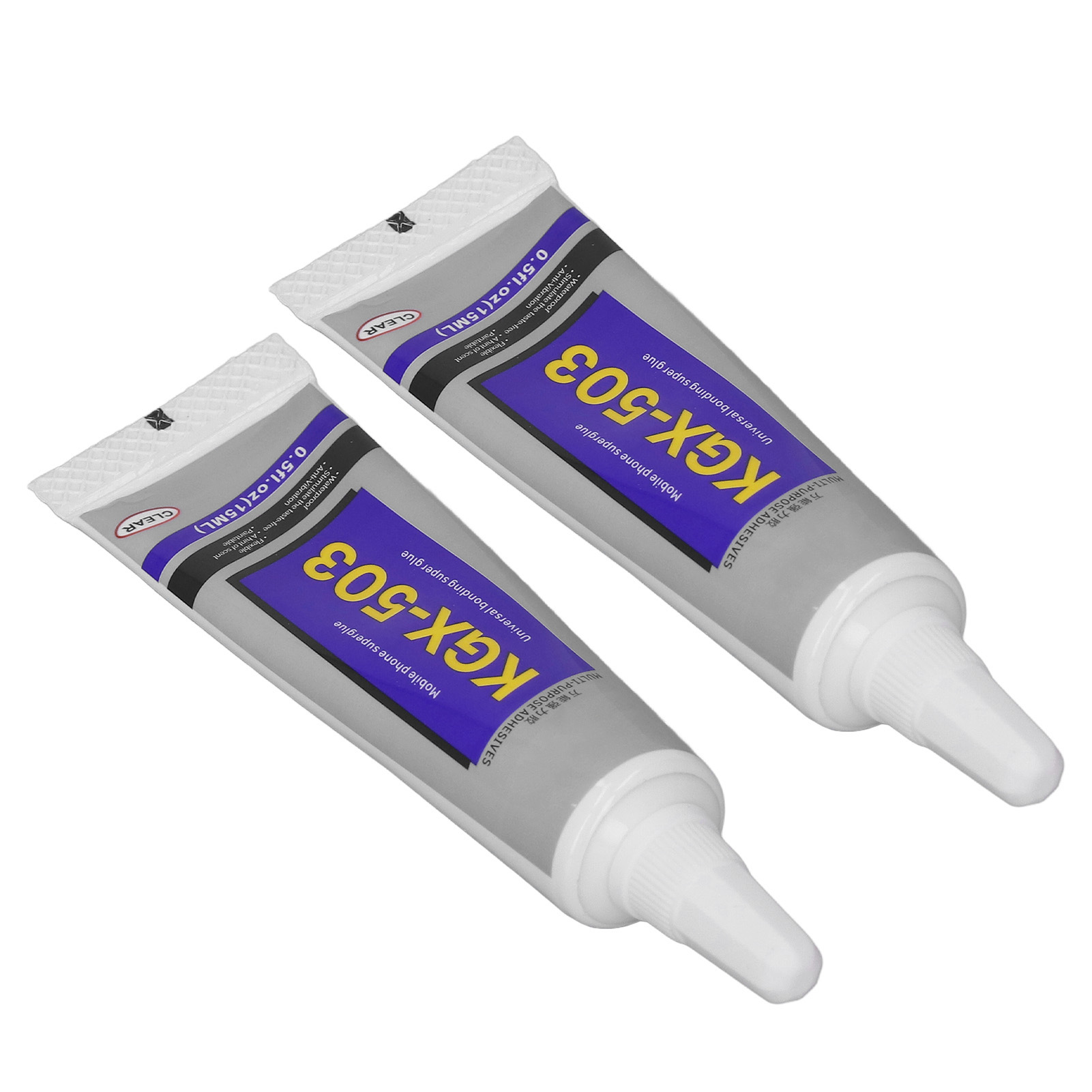 15 Ml X2 Klarer Silikonkleber, Schnell Haftender, Leistungsstarker Klebstoff Für Elektronikreparaturen, Weißer Kleber Mit Soforthaftung, Präzise Abdichtung.