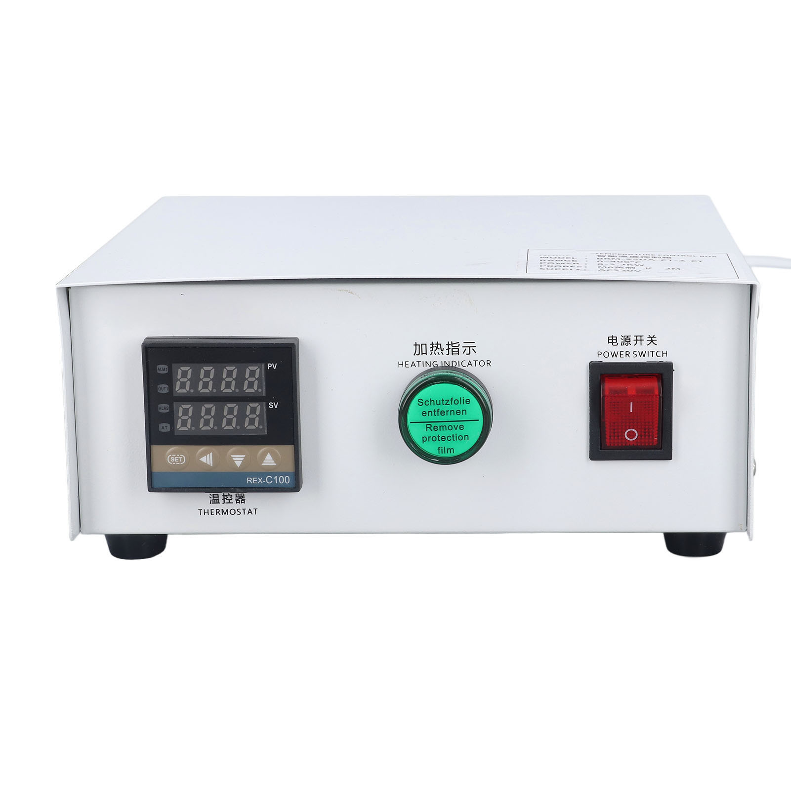 Ac220v Pid Digitalthermostat, Temperaturregler Mit M6-sensor, Digitalem Led-display, 3 Meter (9,84 Fuß) Sonde, Präziser Regler Für Industrielle Heizungsanlagen.