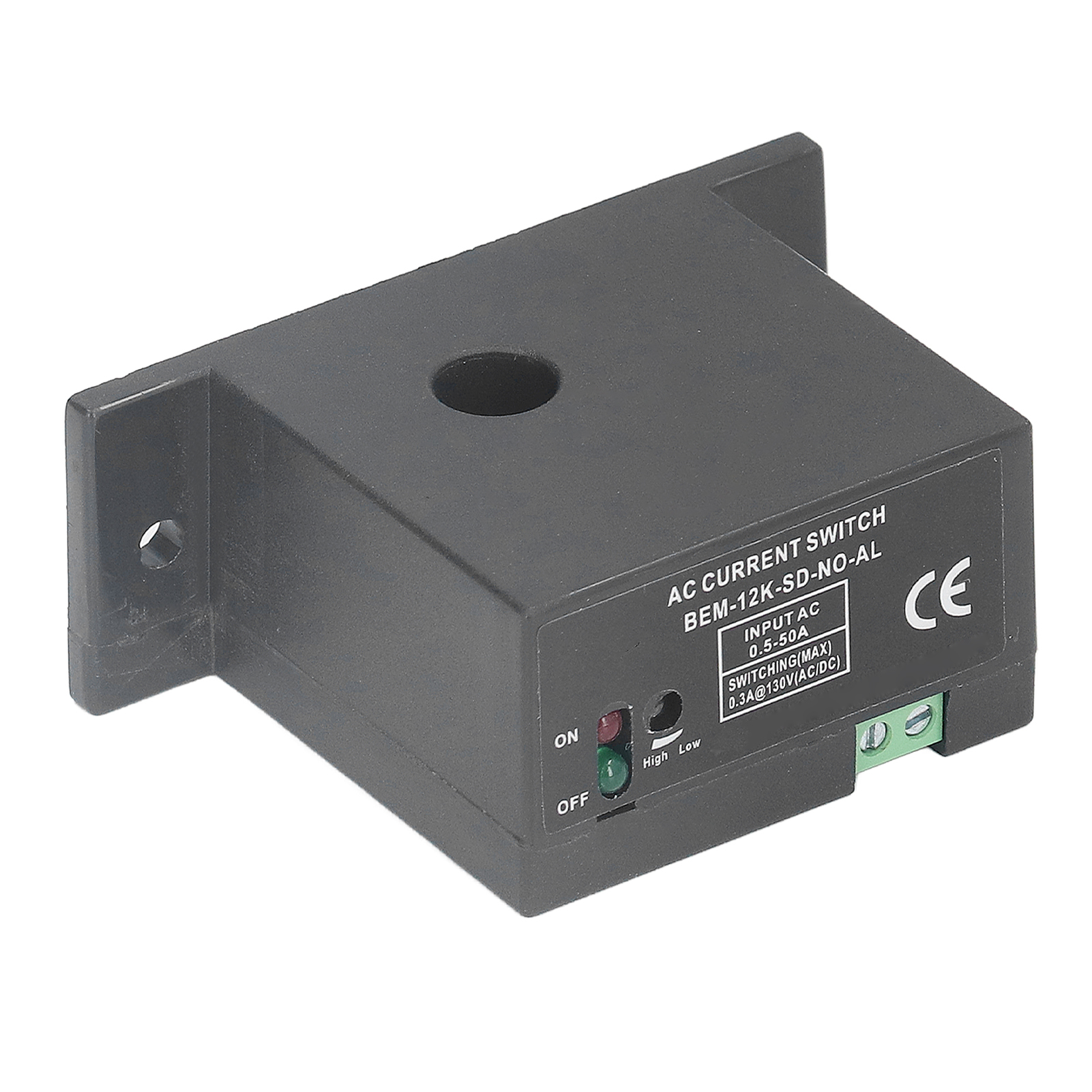 Miniaturisierter, Transformatorbasierter Ac-berm-stromschalter, 0,5–50 A Erfassung, Normalerweise Offener Kontakt, Für Elektrische Überwachung
