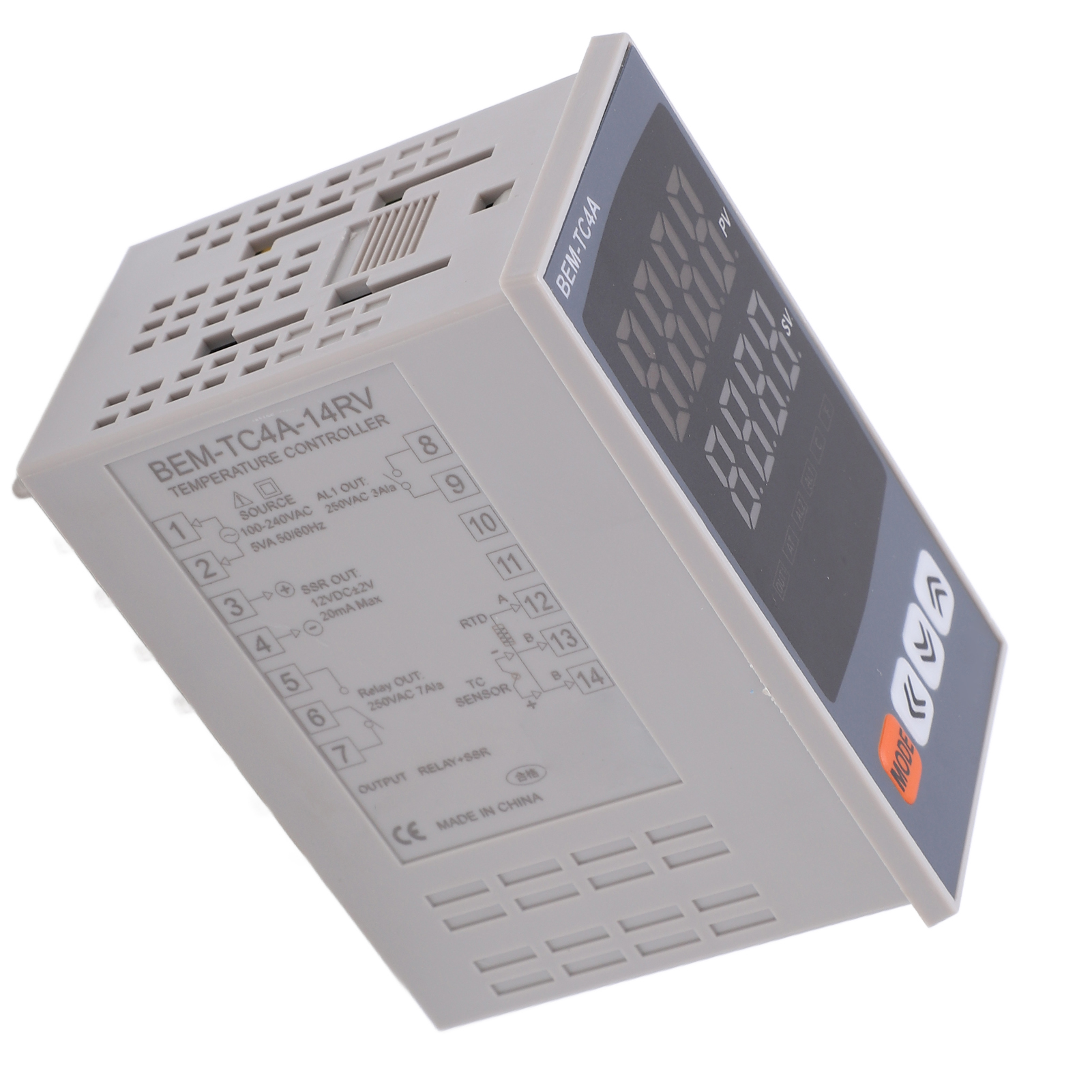 Digitaler Pid-thermostat-temperaturregler Mit Intelligentem Relais 100-240vac Bem-tc4a-14rv, Präziser Regler Für Heizung Und Kühlung.