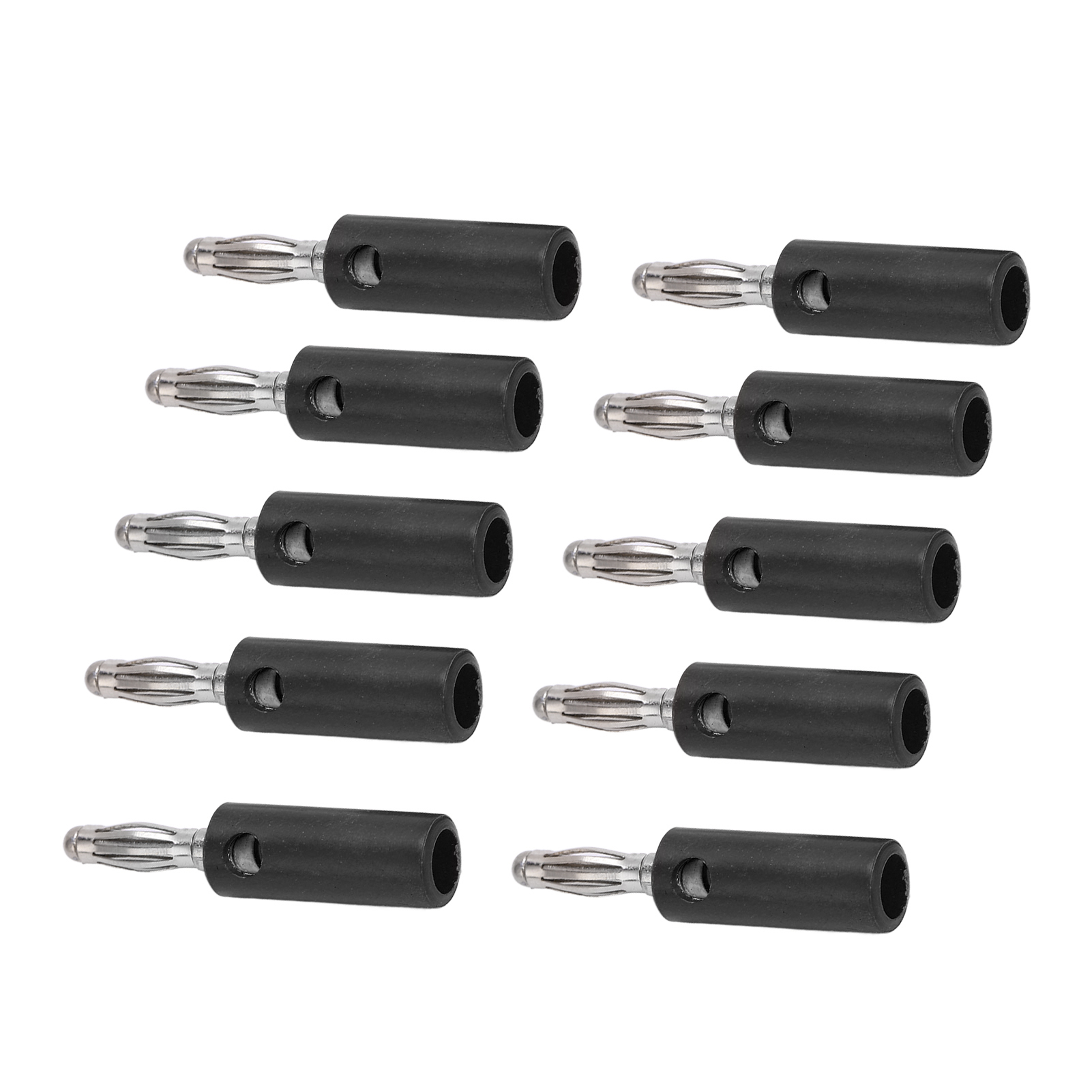 10 Stück 4 Mm Vergoldete Bananenstecker, Vergoldete Laternenstecker Für Elektronische Geräte, Schwarz