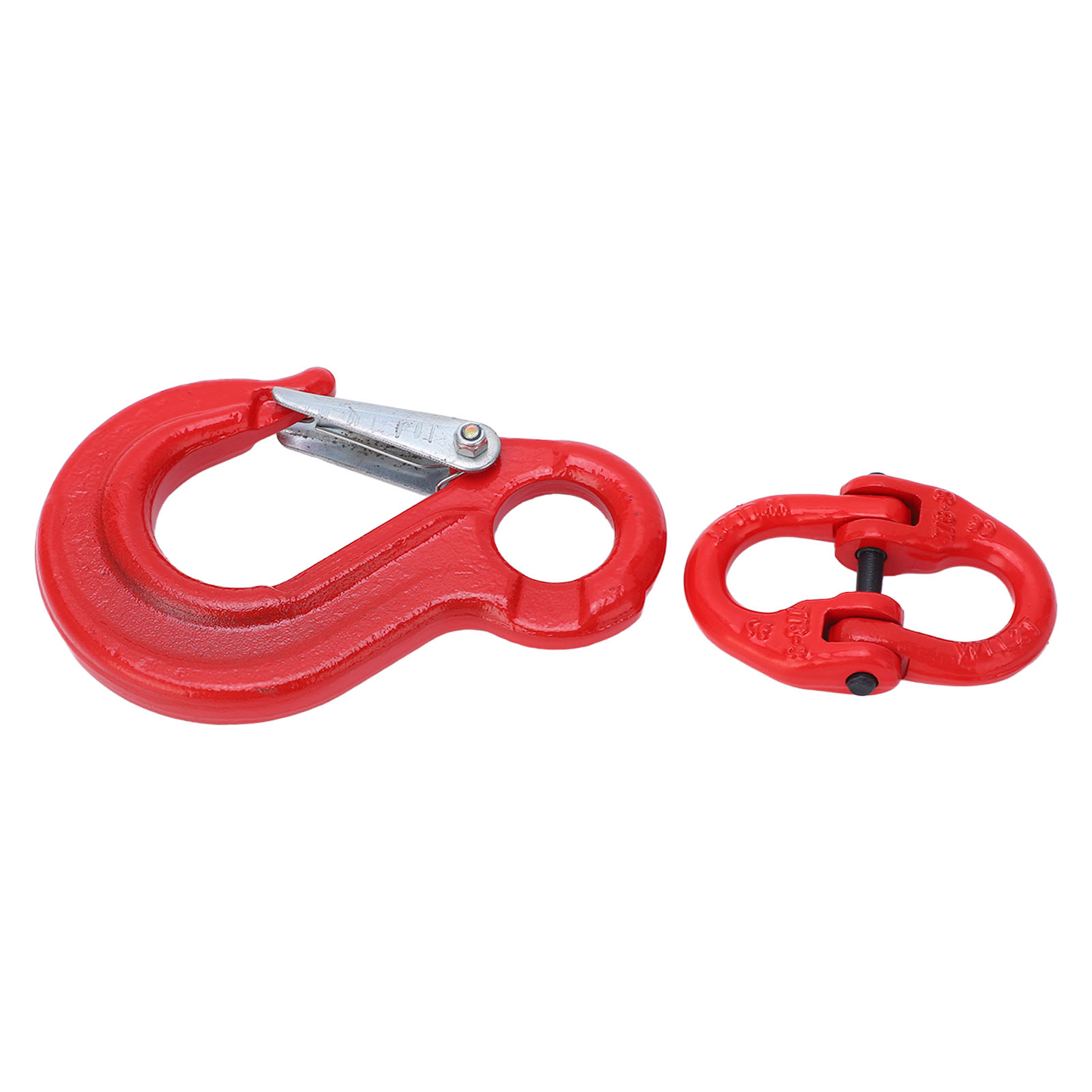 Hebeschlinge Mit Haken Und Ringen, Hochbelastbarer 2-tonnen-kettenverbinder Für Anhänger, 2-schlaufen-befestigung, Hohe Traglast