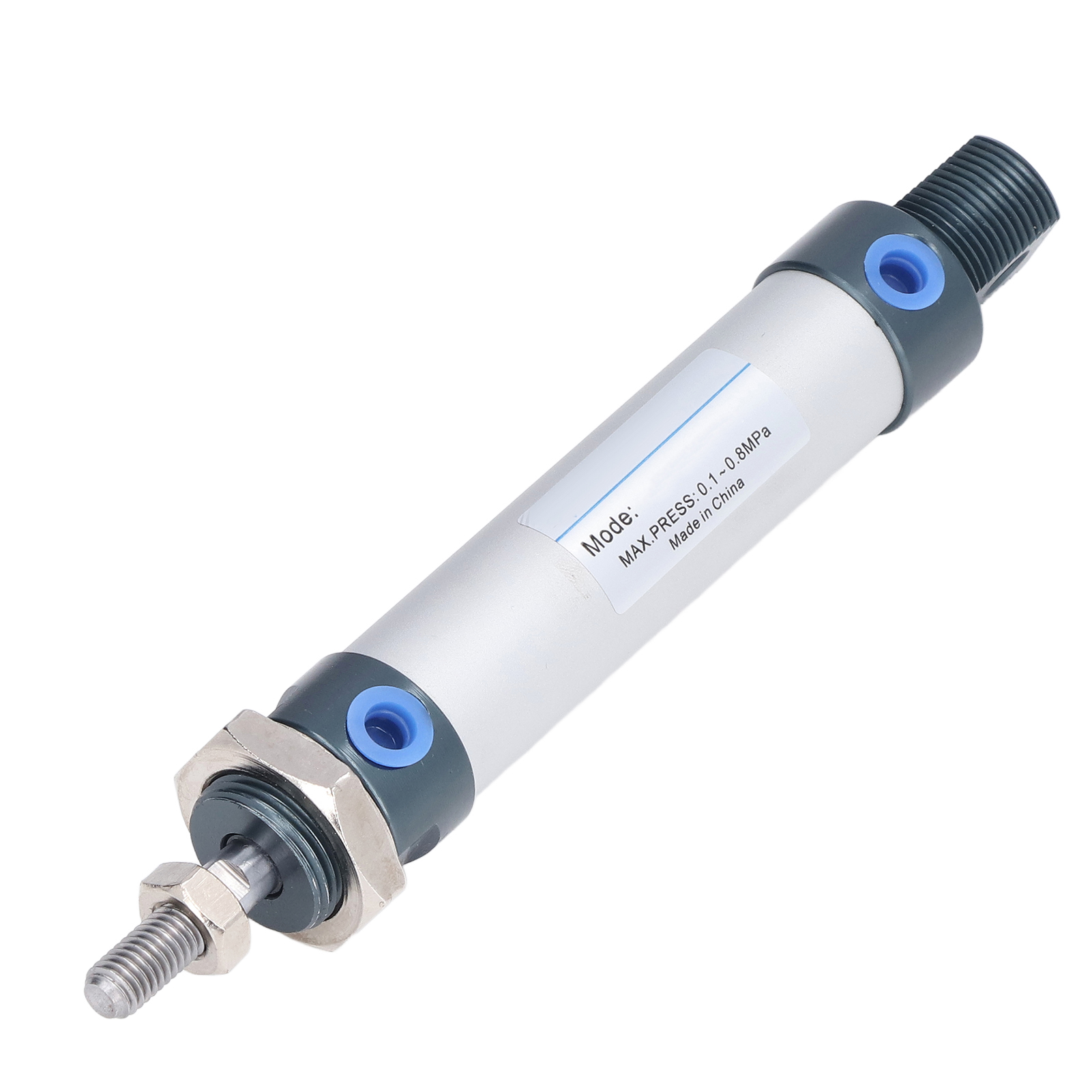 Miniatur-pneumatikzylinder, 20 Mm Bohrung, Doppeltwirkend, 0,1–0,8 Mpa, Aluminium, Mal20, 50 Mm Hub