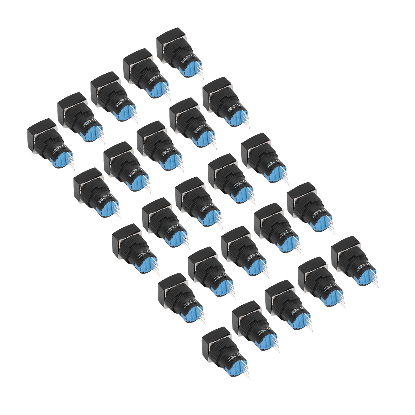2-positionen-drehschlüsselwahlschalter Mit Selbstverriegelung, 16 Mm Quadrat, Packung Mit 25 Stück, Schlüsselschalter Bemla1611y/21f, Robust Und Einfach Zu Installieren.