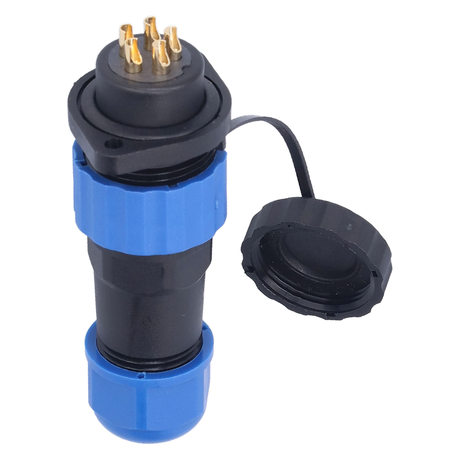 Wasserdichter Ip68-stecker, Edelstahl-flanschstecker (weiblich), Industrieadapter Ac380v Sp205, 3-polig, 25 A