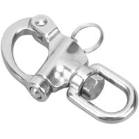 Drehbarer Haken Aus Edelstahl Mit Federmechanismus, 70 Mm Clipverschluss Für Diy-zubehör