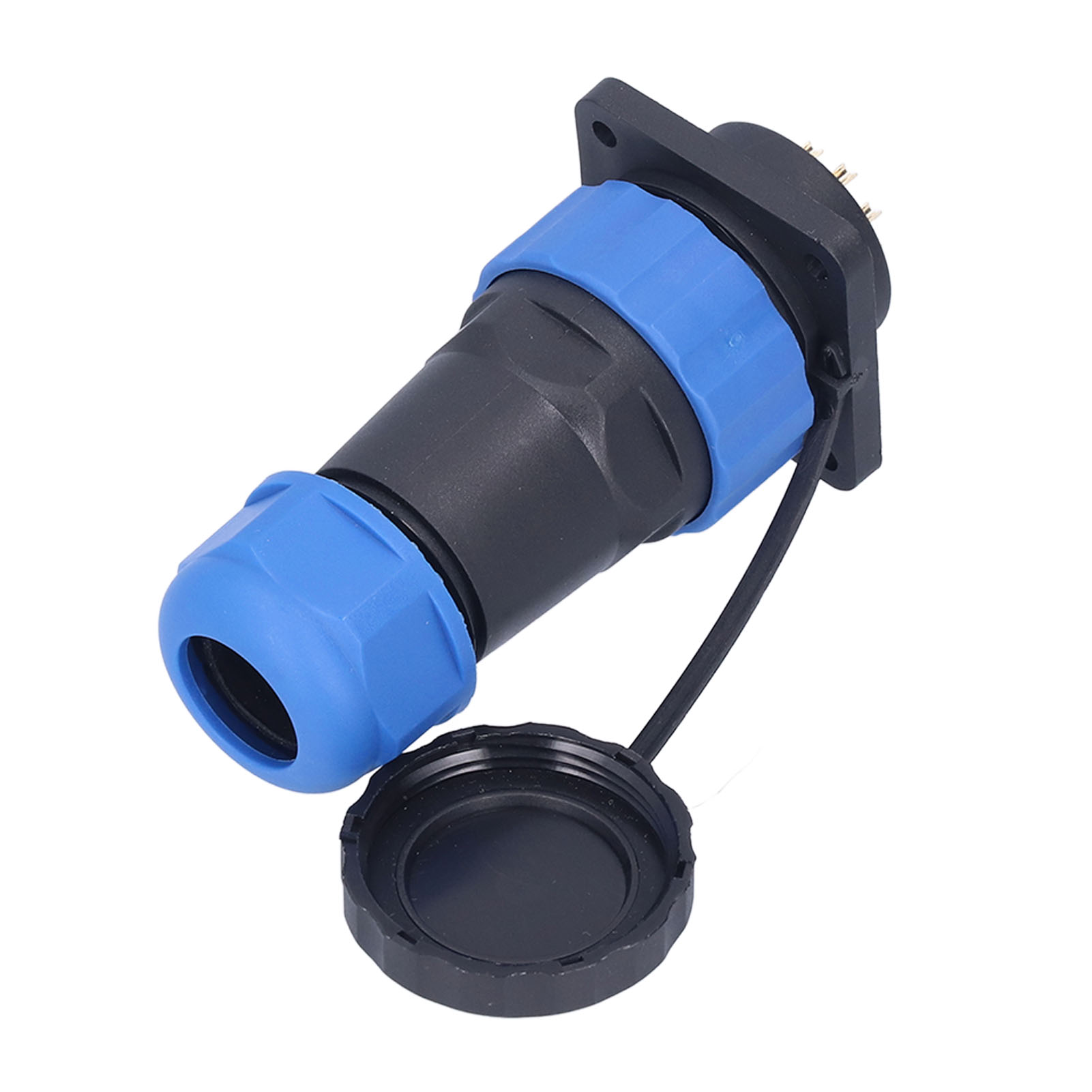 Ip68 Wasserdichter Elektrischer Steckverbinder, 4-poliger Quadratischer Luftfahrtstecker (weiblich), 380 V 10 A Sp289