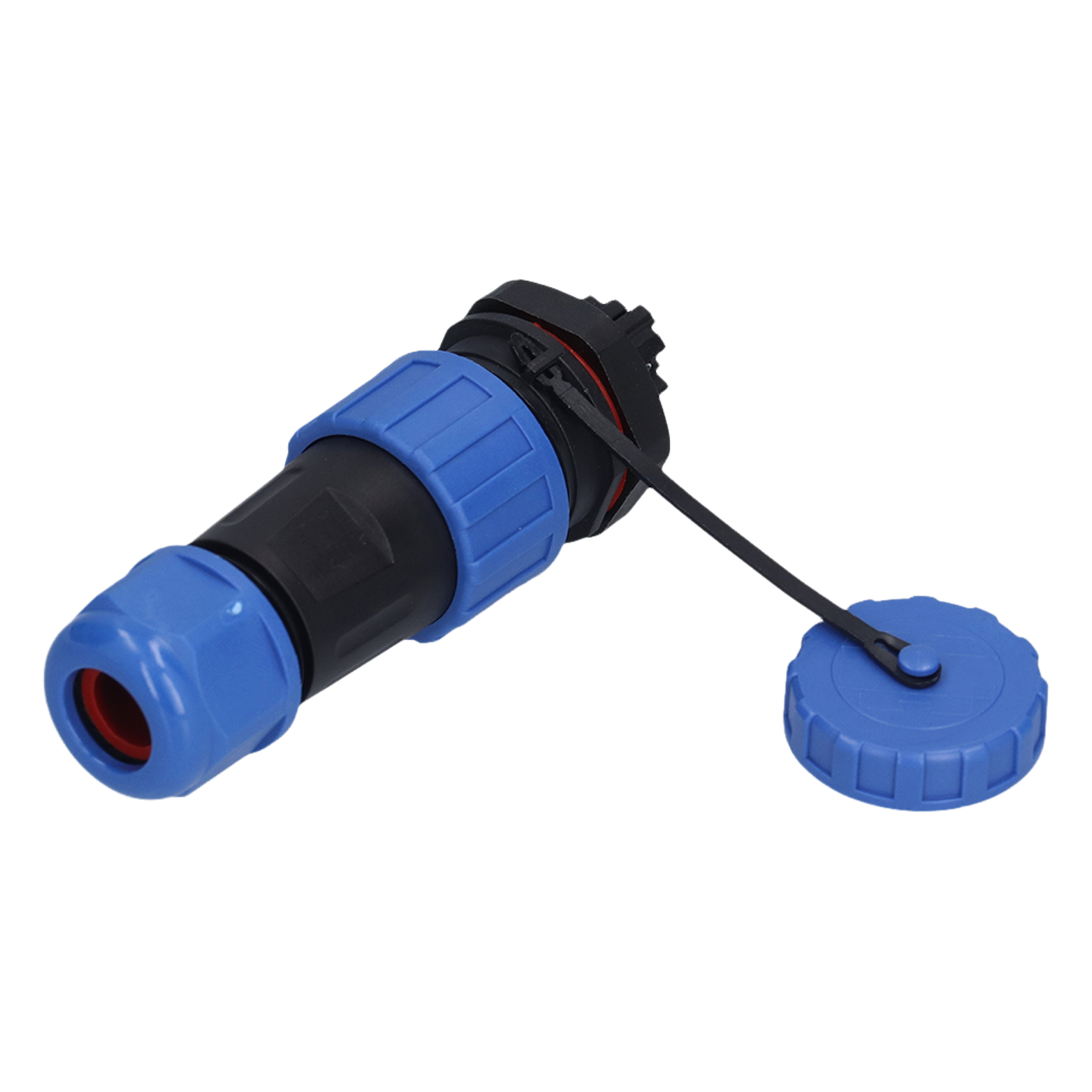 Ip68-rückmutter Für Wasserdichten Stecker, 250-v-luftfahrtstecker, Lp205-poliges Kabel, Robustes Befestigungszubehör.