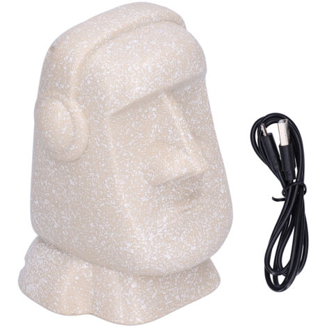 Easter Island Moai Statue Bluetooth Speaker With Usb Charging Port - Original Stone Design