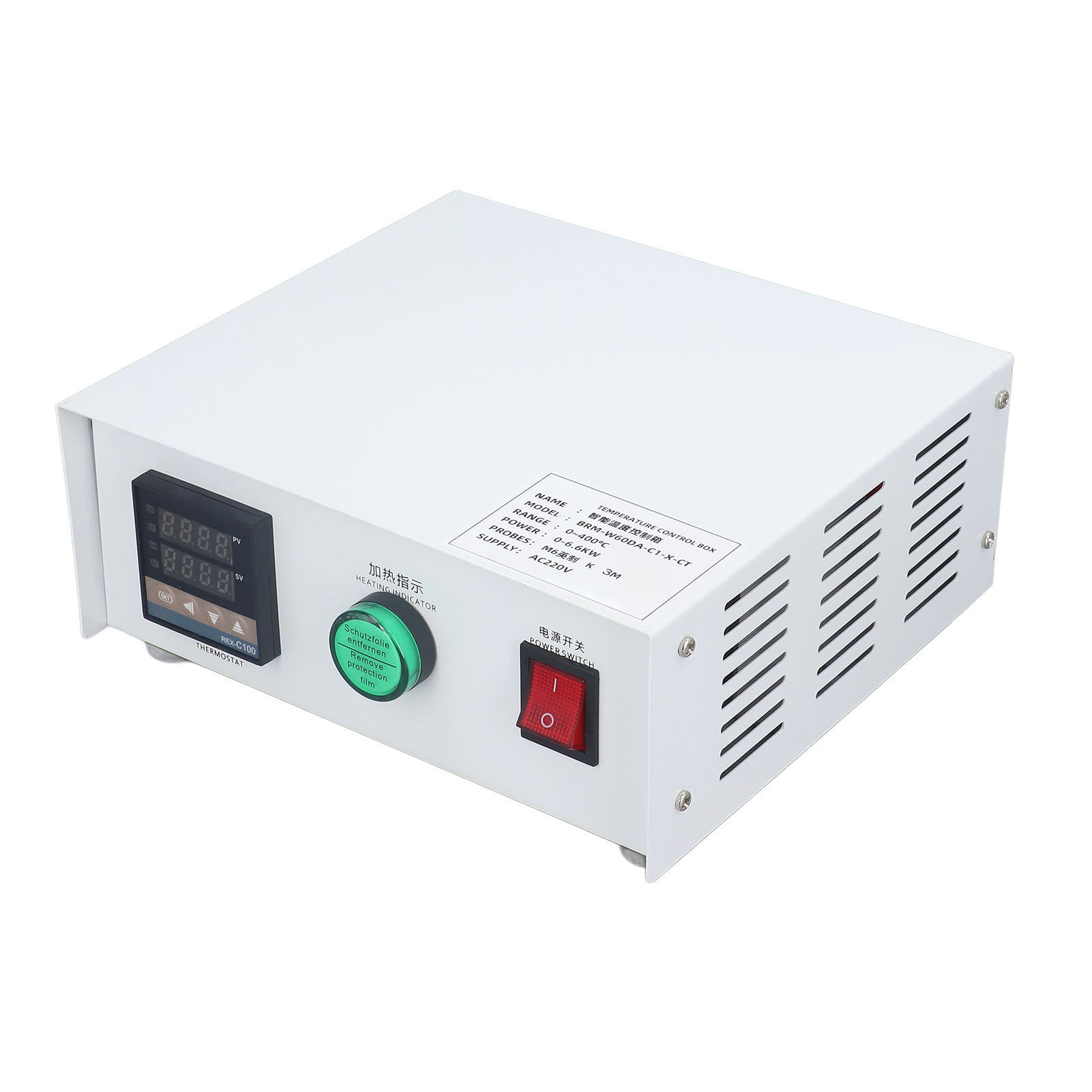Digitaler Pid-temperaturregler (220 V Wechselstrom) Mit Thermoelement, 3 Meter Langes Heizsteuergerät, Komplettset